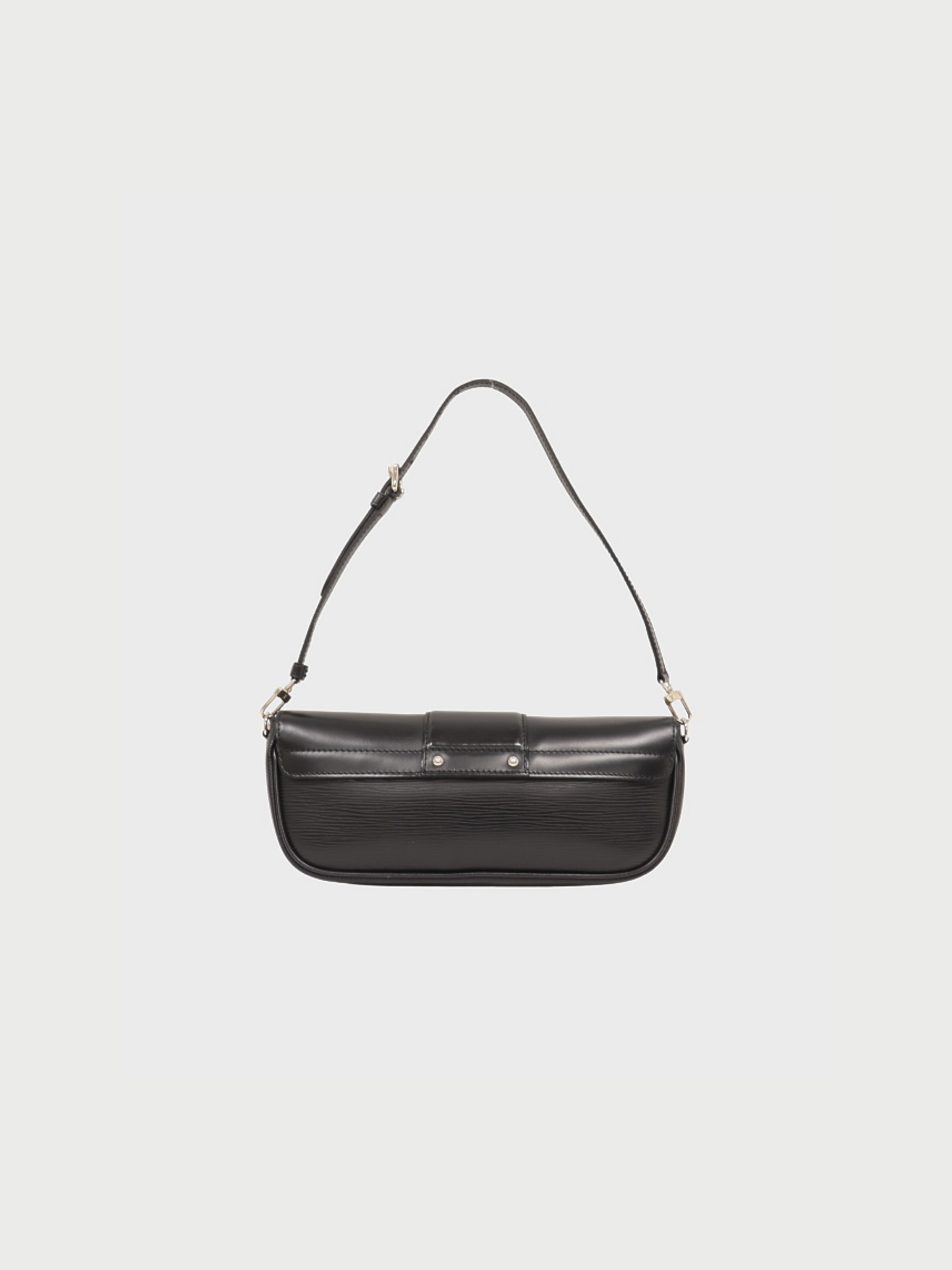 Louis Vuitton 2010s Black Epi Leather Pochette Montaigne