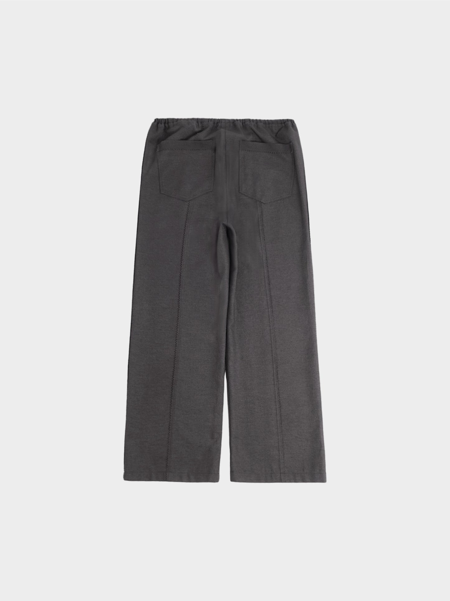 Issey Miyake Pleats Please 2015 Grey Wide Leg Drawstring Pants