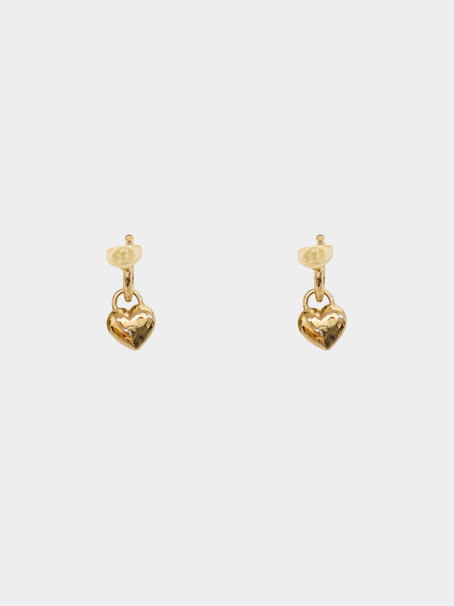 Chanel 2010s Gold CC Heart Clip-on Earrings
