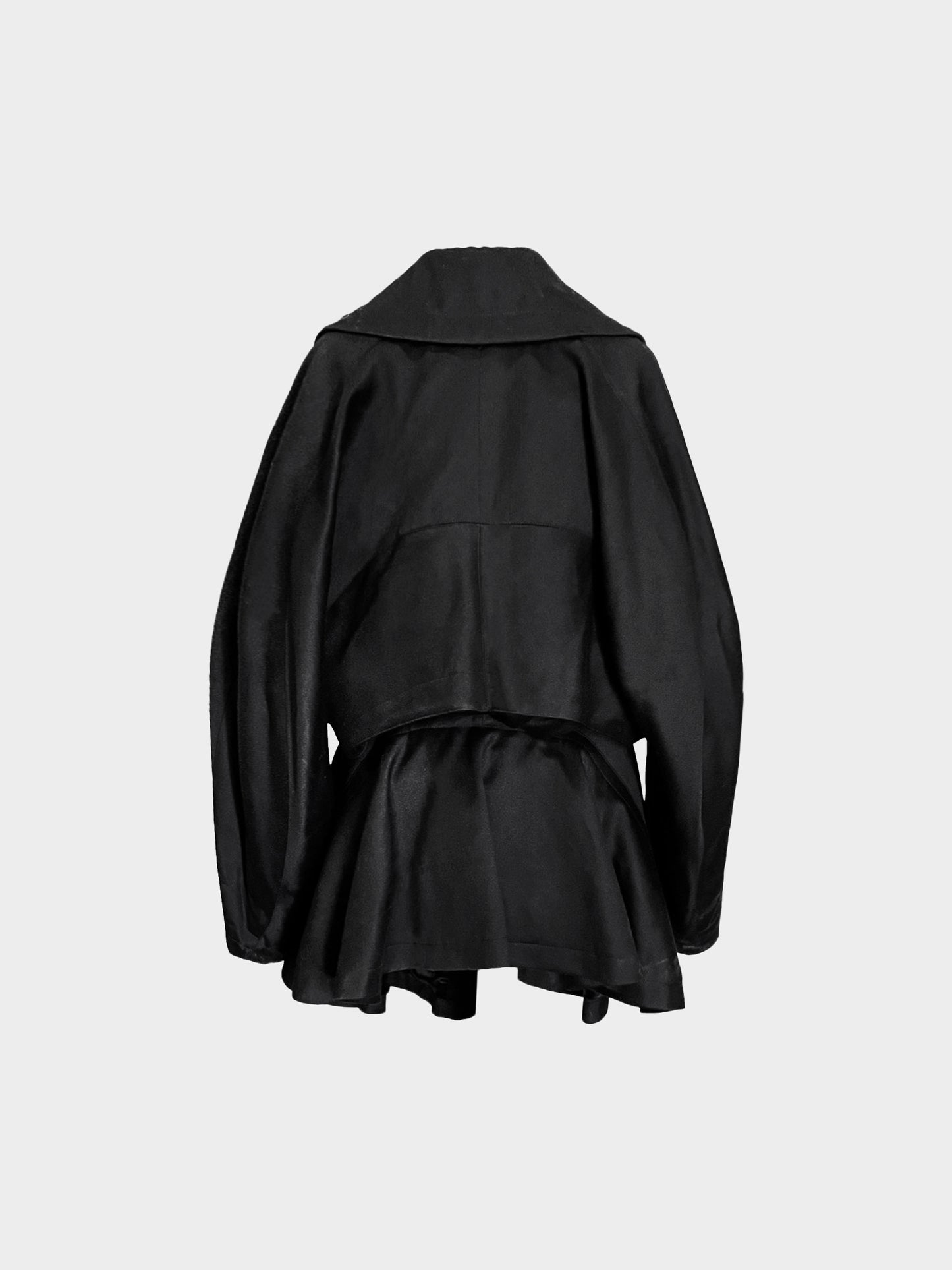 Azzedine Alaïa Late 1980s Black Wool Frock Coat