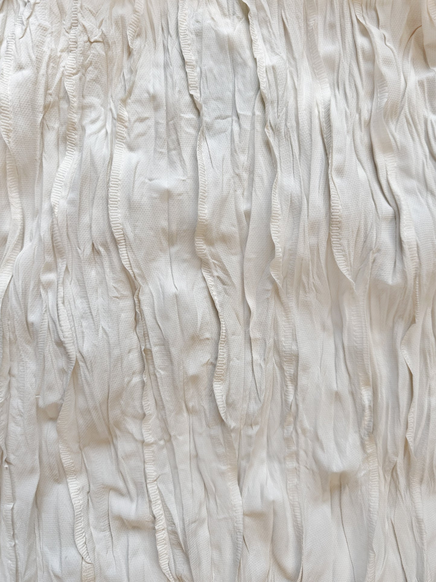 Issey Miyake Pleats Please 2010s Rare Cream Pleated Skirt