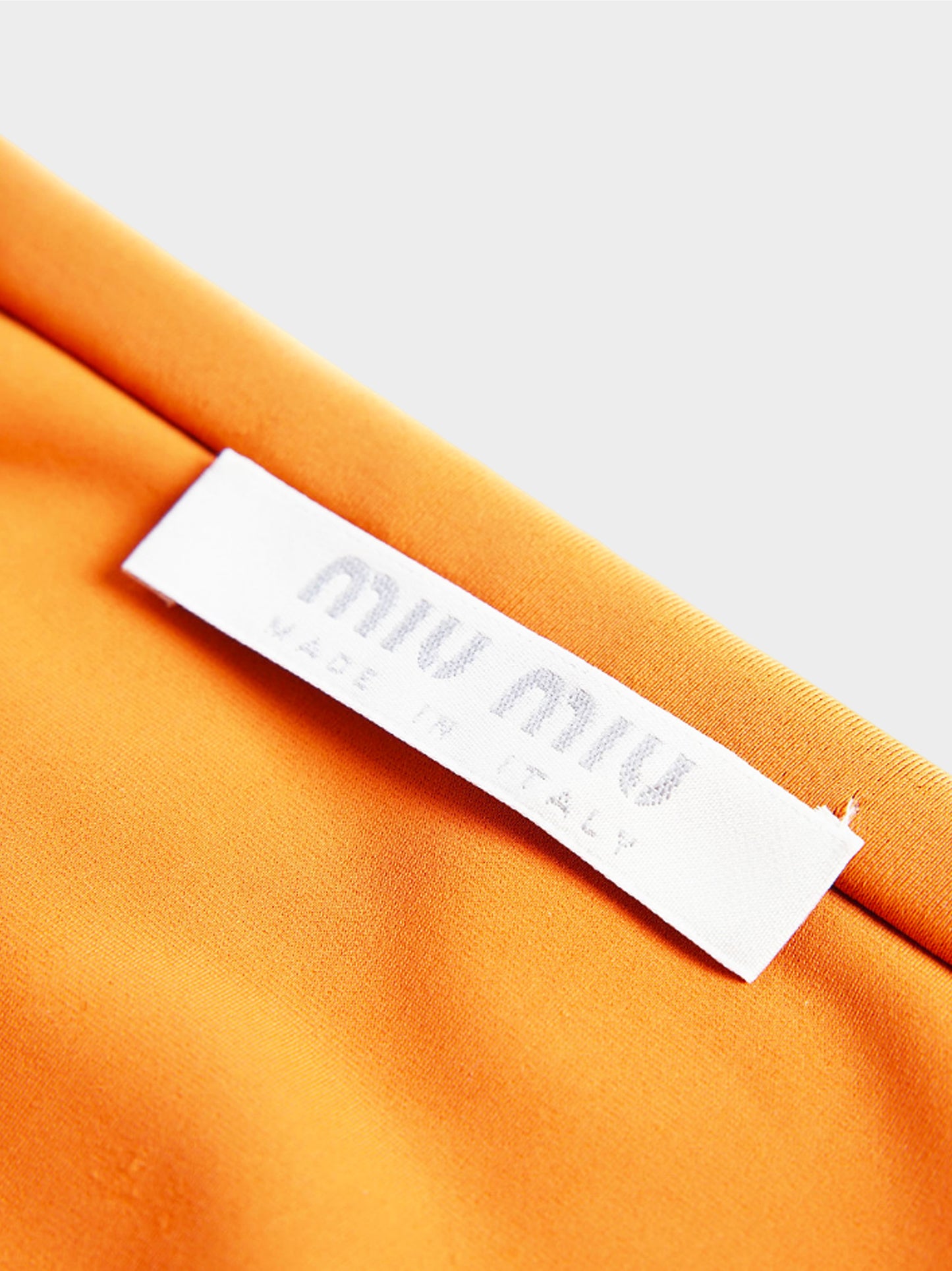 Miu Miu FW 1999 Orange Nylon Skirt