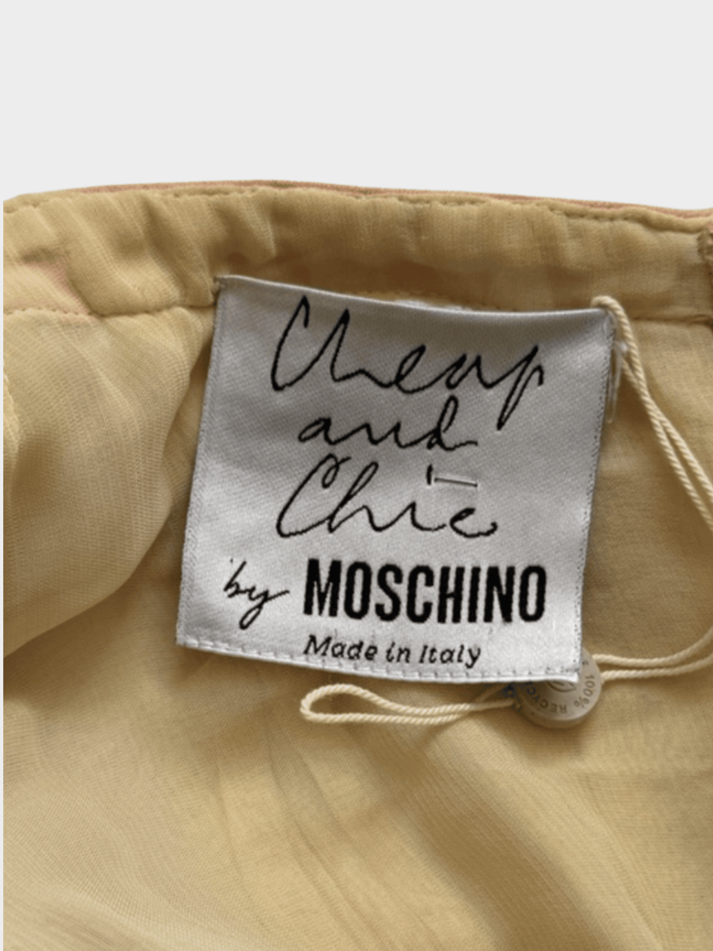Moschino 1990s Pink Bow Midi Dress