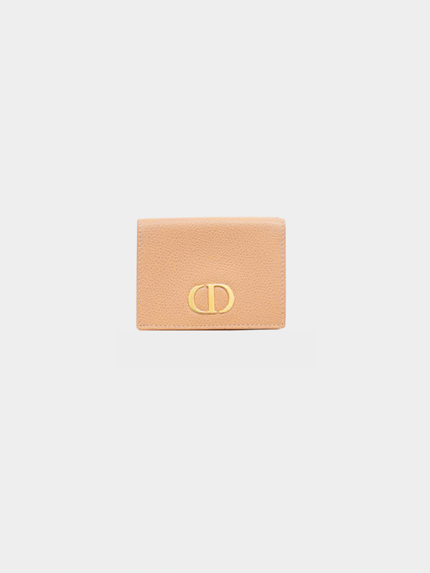 Christian Dior 2020s Beige Leather 30 Montaigne Wallet