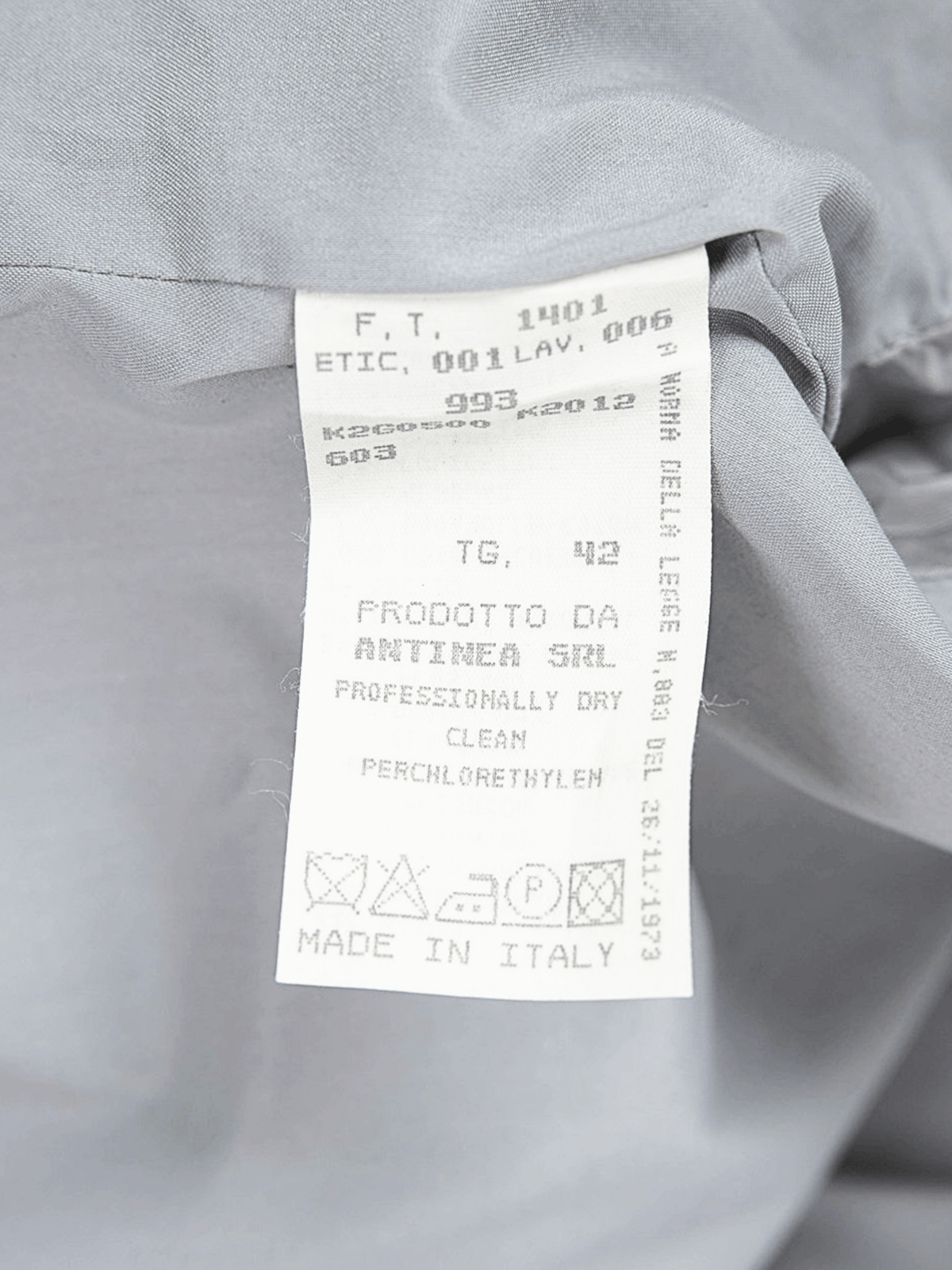 Emporio Armani FW 1999 Light Grey Jacket