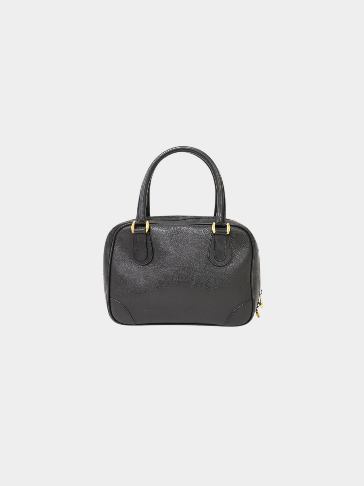 Gucci 1990s Black Interlocking Leather Handbag