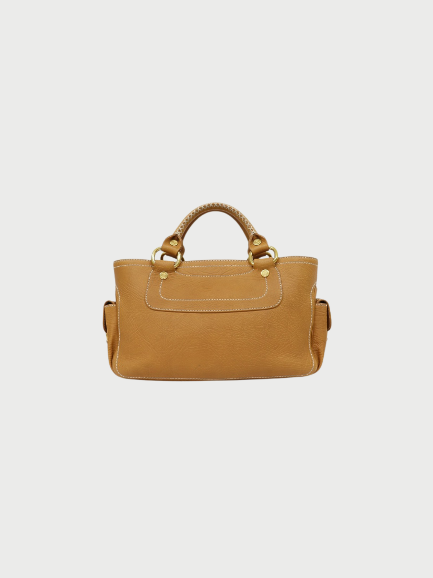 Celine 2002 Beige Leather Boogie Shoulder Bag