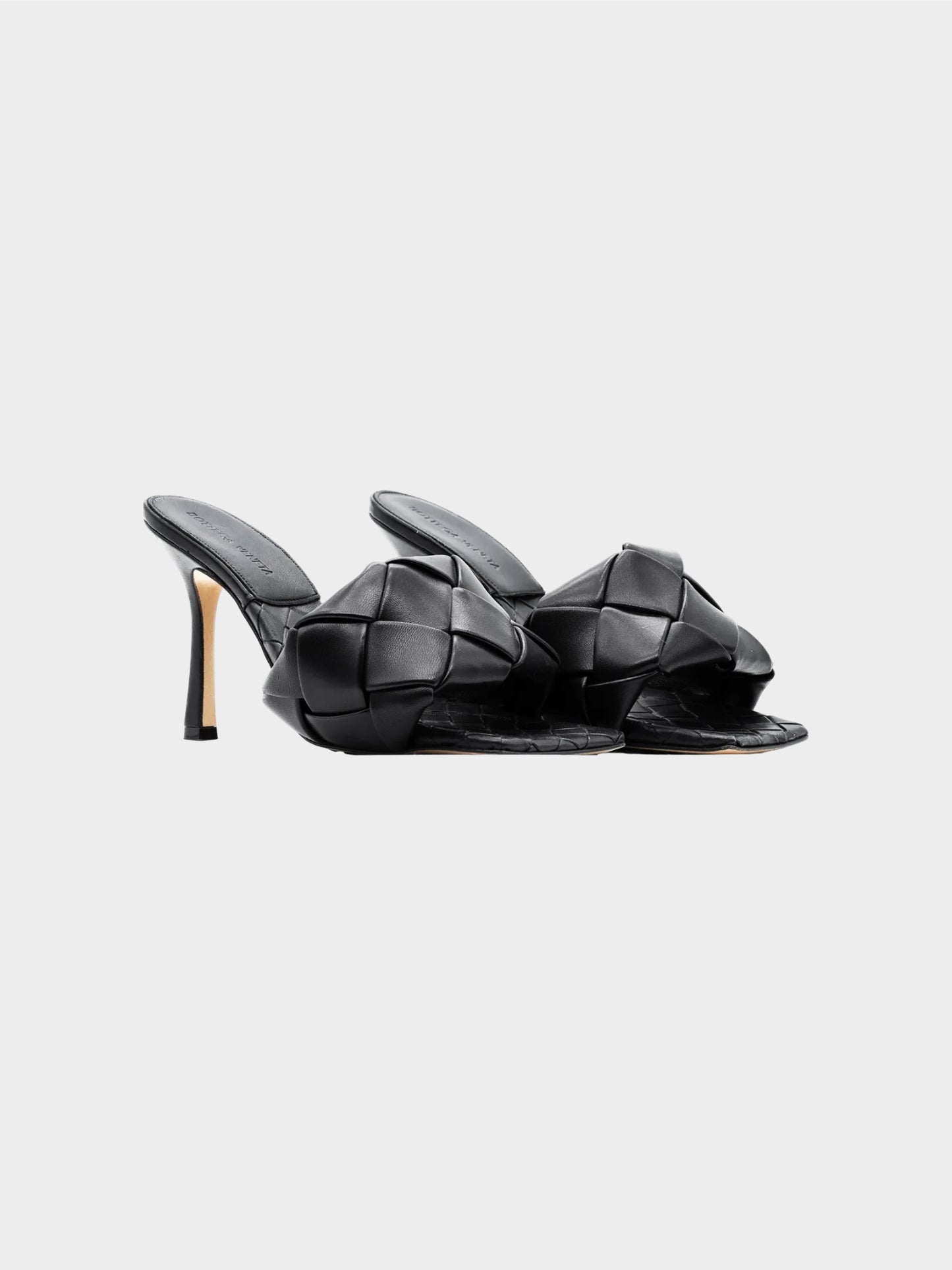 Bottega Veneta FW 2019 Black Lido Heeled Sandals