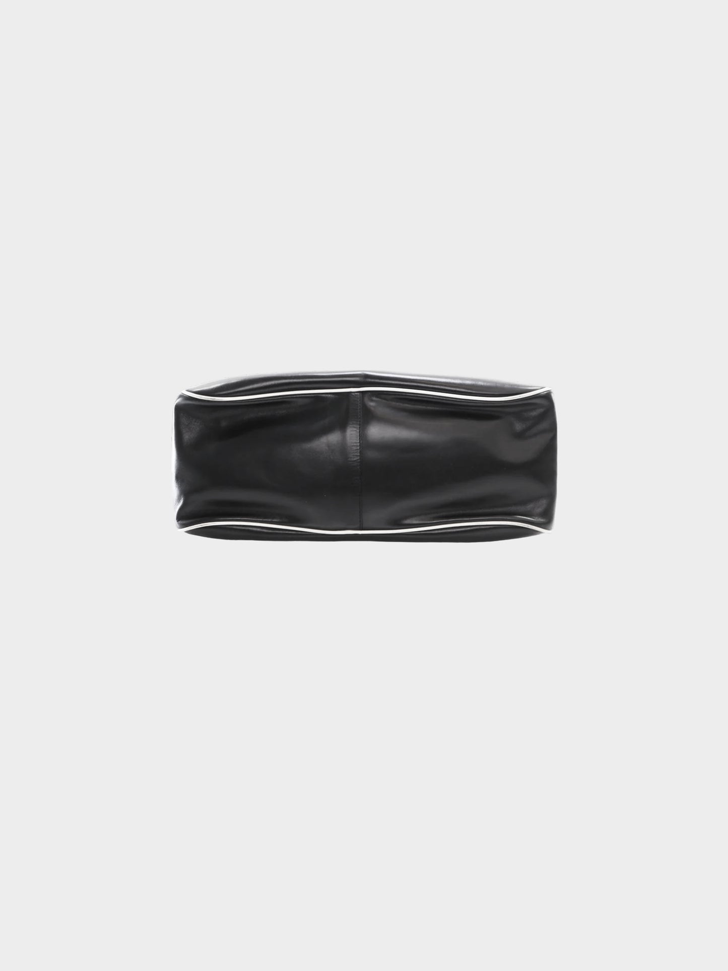 Prada Early 2000s  Black Leather Bowler Bag