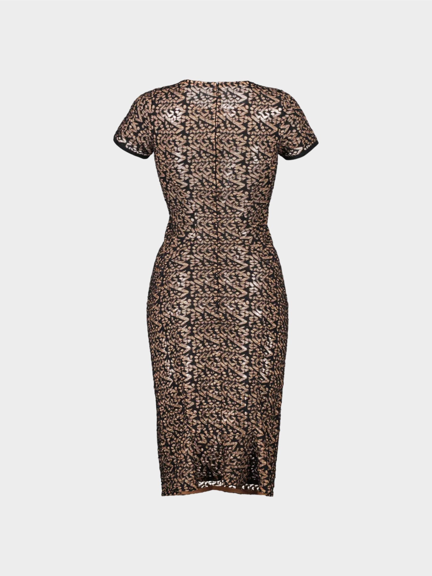 Azzedine Alaïa SS 2011 Black and Beige Lace Dress