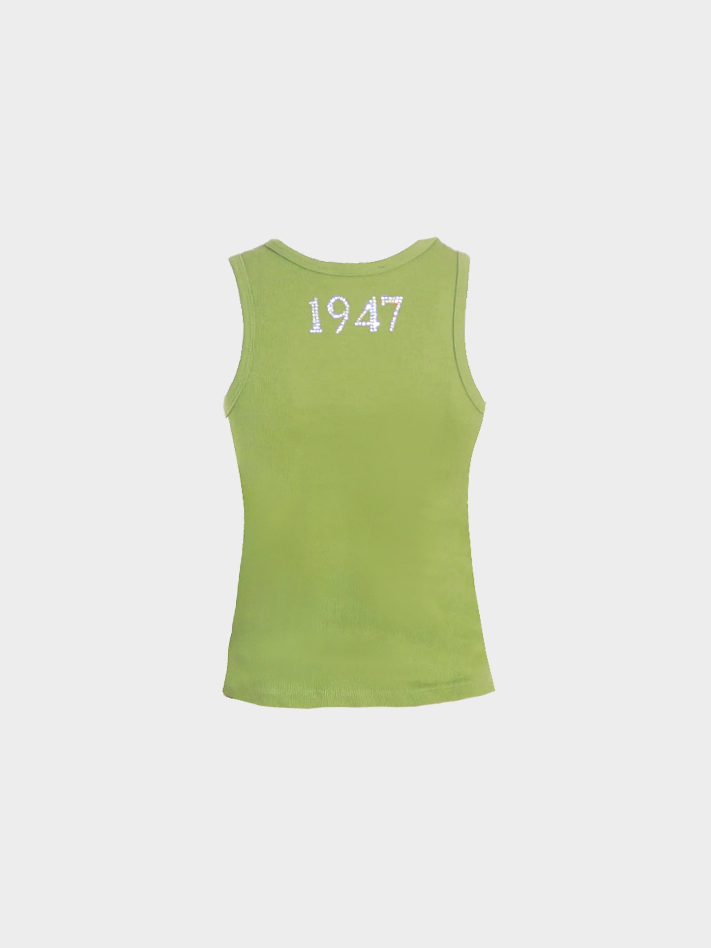 Christian Dior by John Galliano SS 2003 Khaki Green Dior J’adore 1947 Tank Top