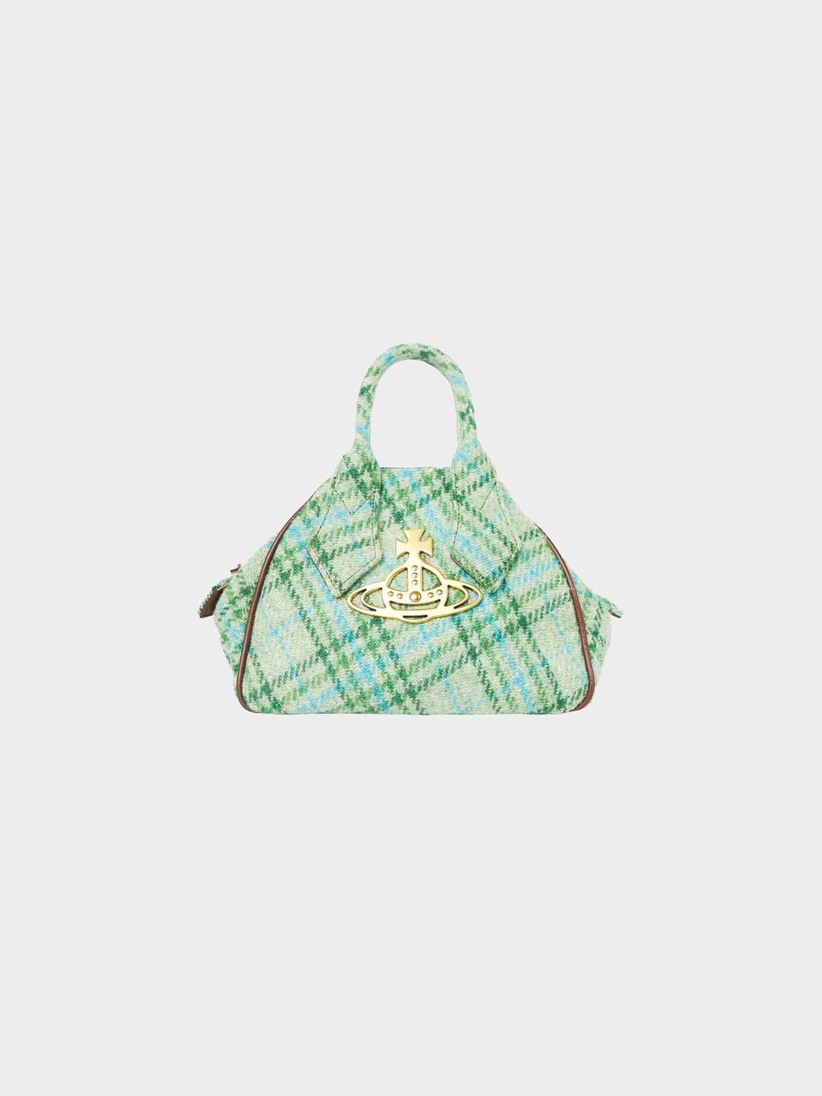 Vivienne Westwood 2020 Green Check Yasmin Handbag