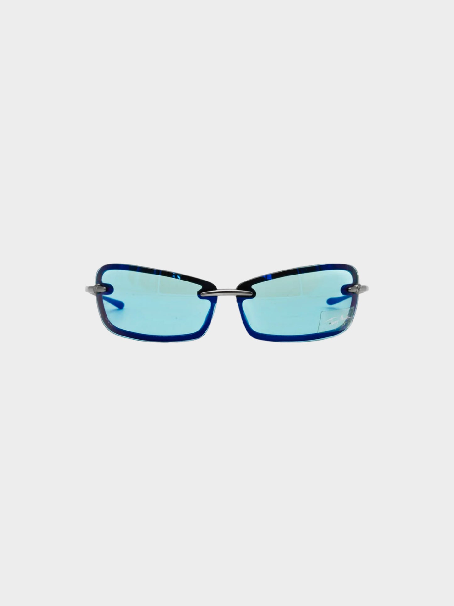Thierry Mugler FW 2001 Blue Futuristic Sunglasses