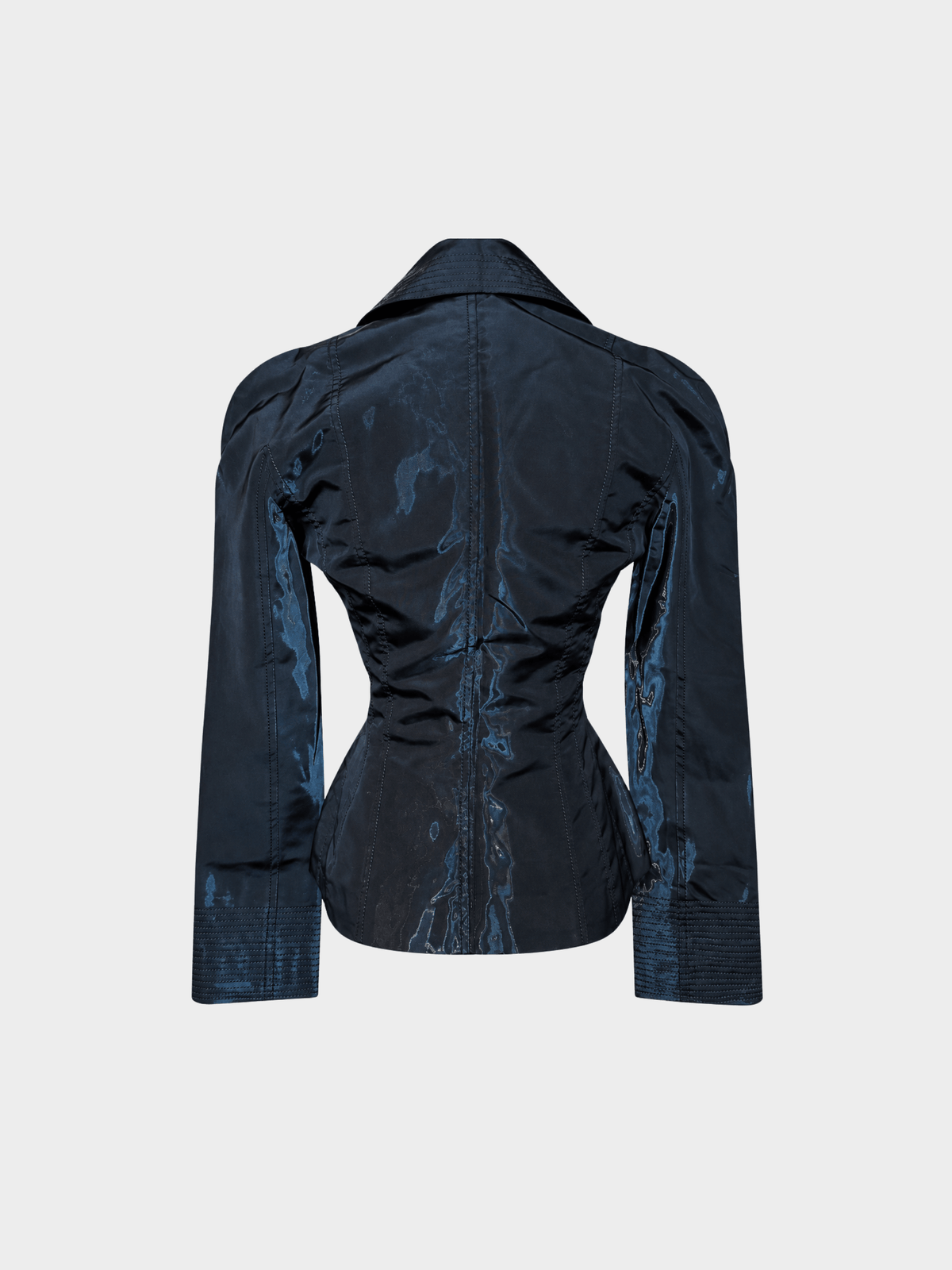 Christian Dior 2000s John Galliano Black Architectural Tailored Blazer