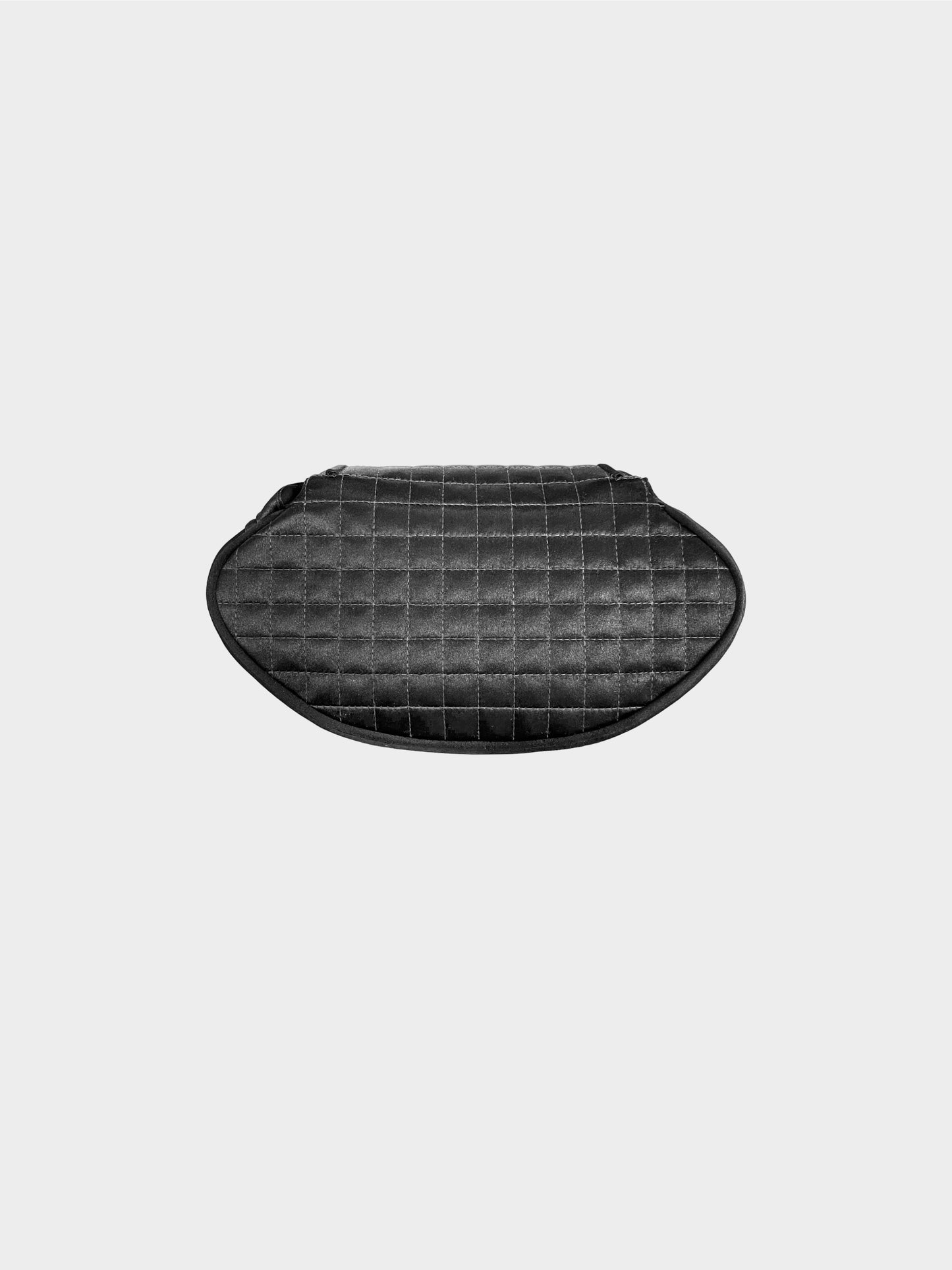 Chanel 2004 Black Quilted Satin Wristlet