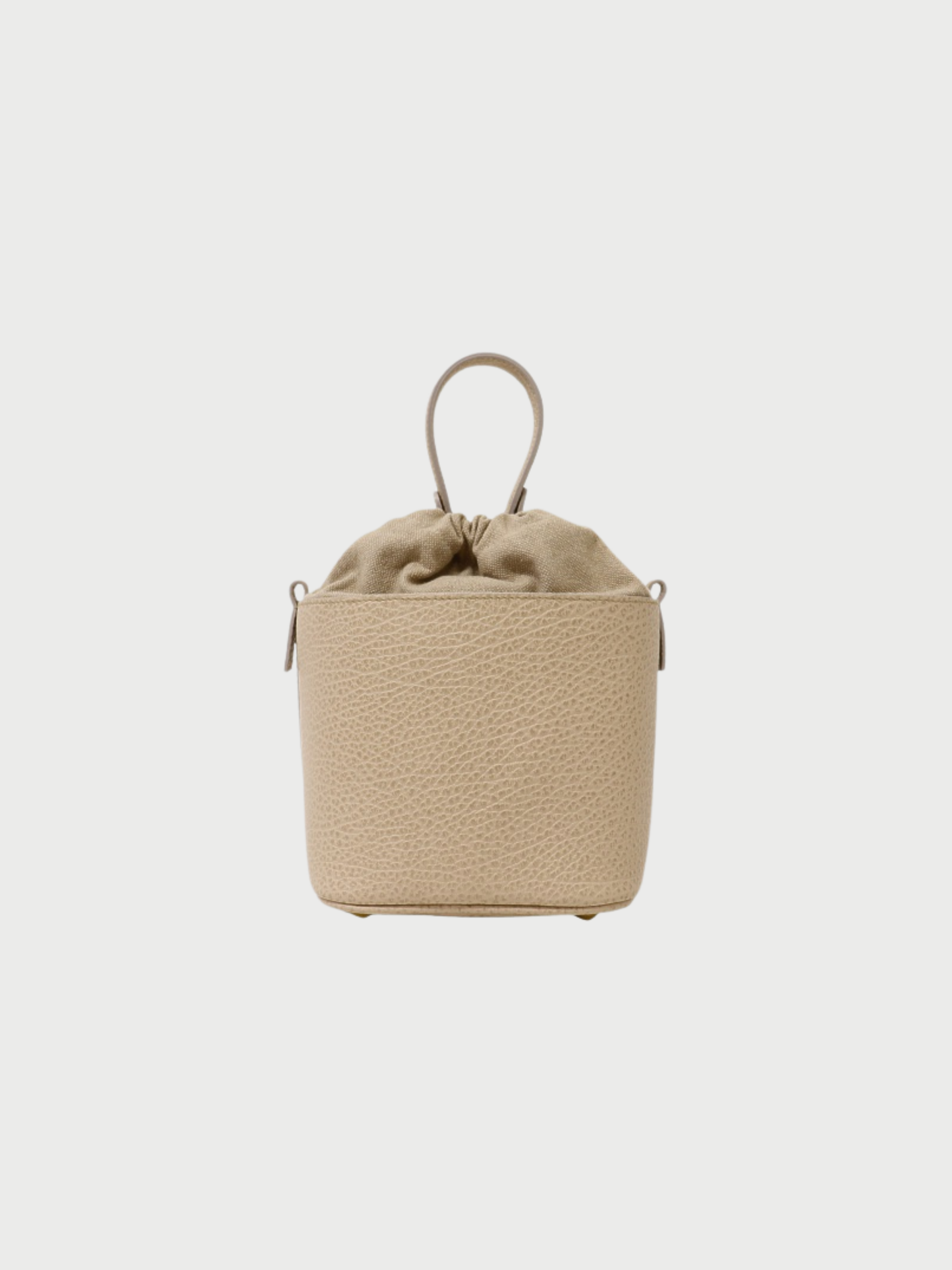 Maison Margiela 2020s Beige Leather 5AC Bucket Bag