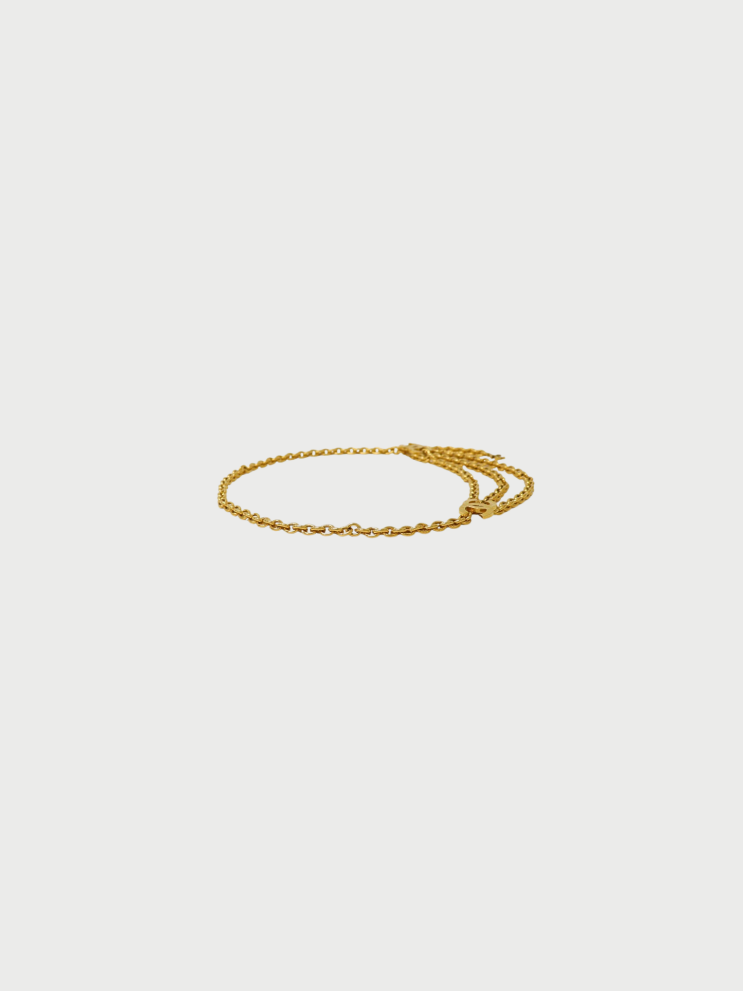 Chanel 2000s Gold Plated Metal COCO Chain Belt