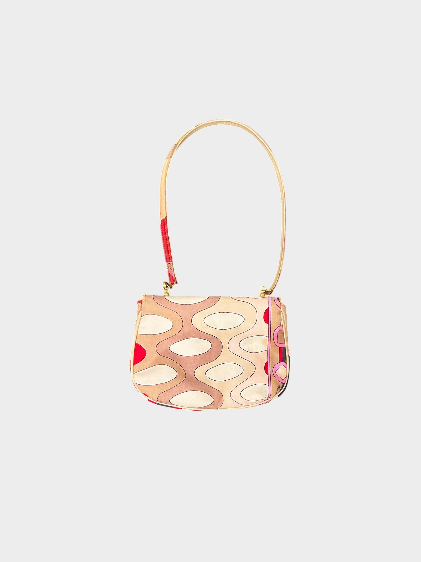 Emilio Pucci 1960s Multicolor Abstract Print Handbag