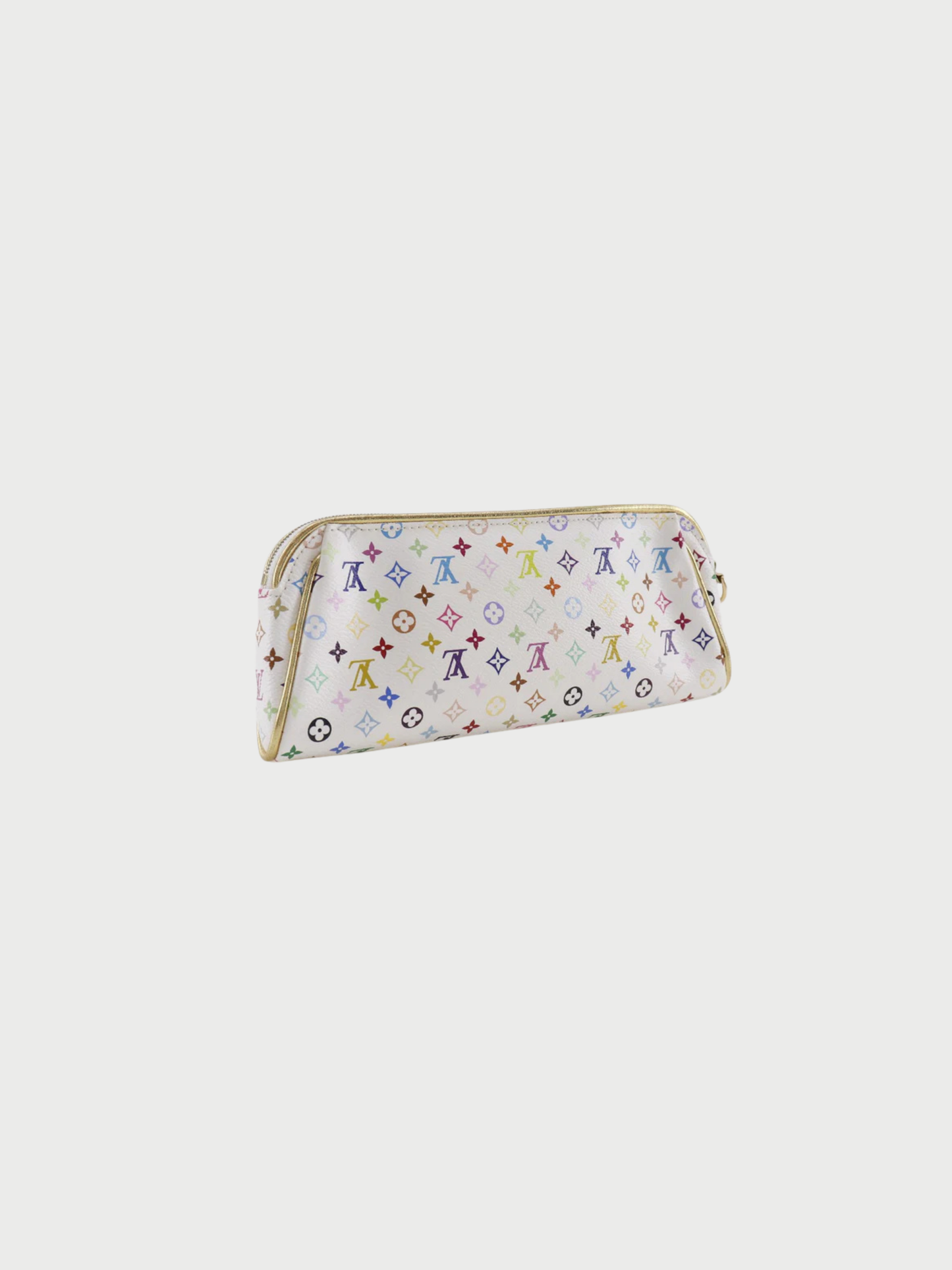 Louis Vuitton 2008 White Monogram Multicolore Kate Clutch Bag
