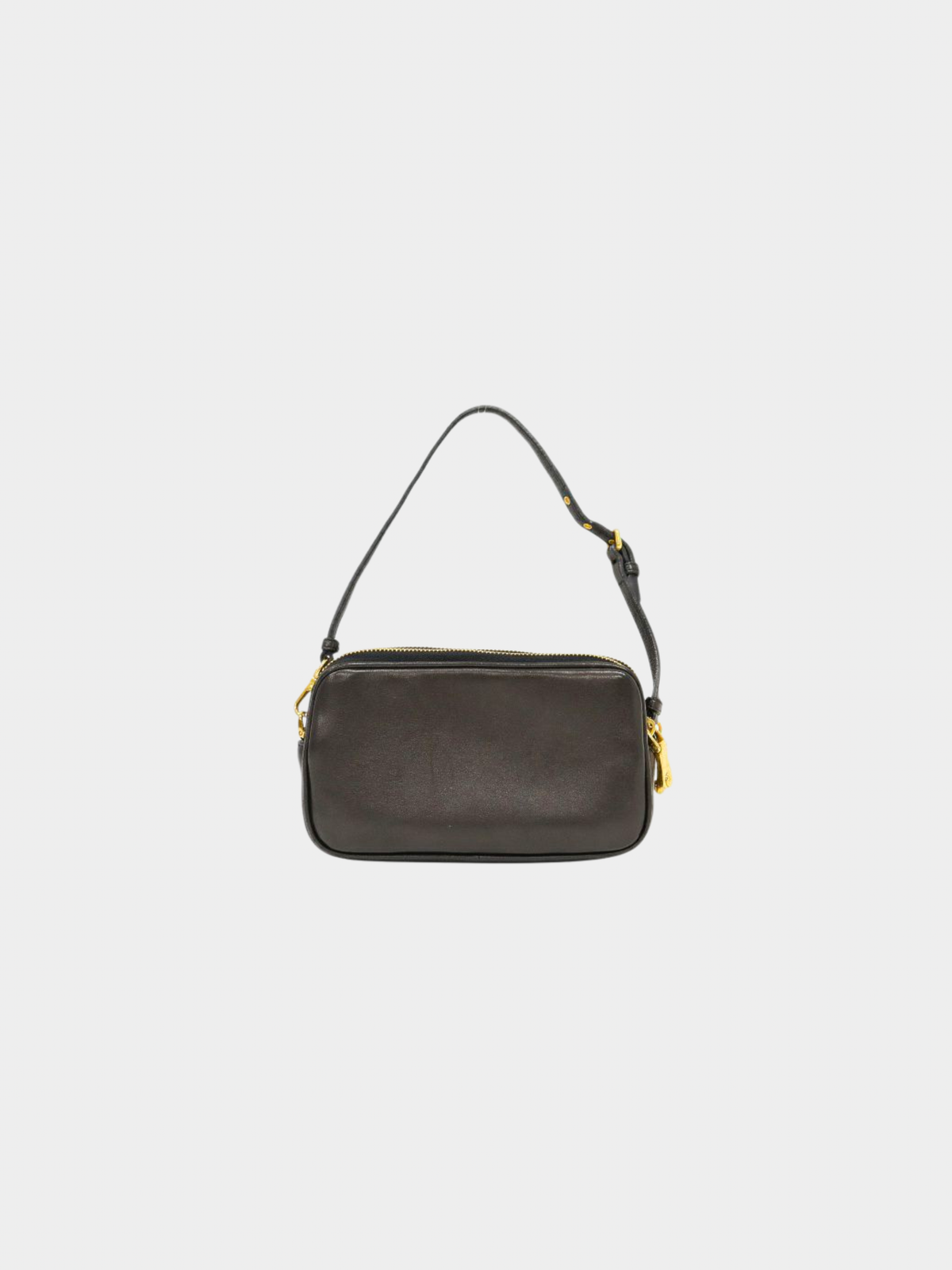Miu Miu 2000s Black Studded Leather Mini Handbag