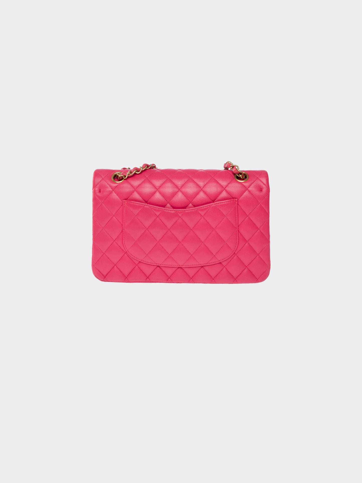 Chanel 2019 Limited Edition Pink Leather "Lucky Charms" Studded Medium Flap Bag