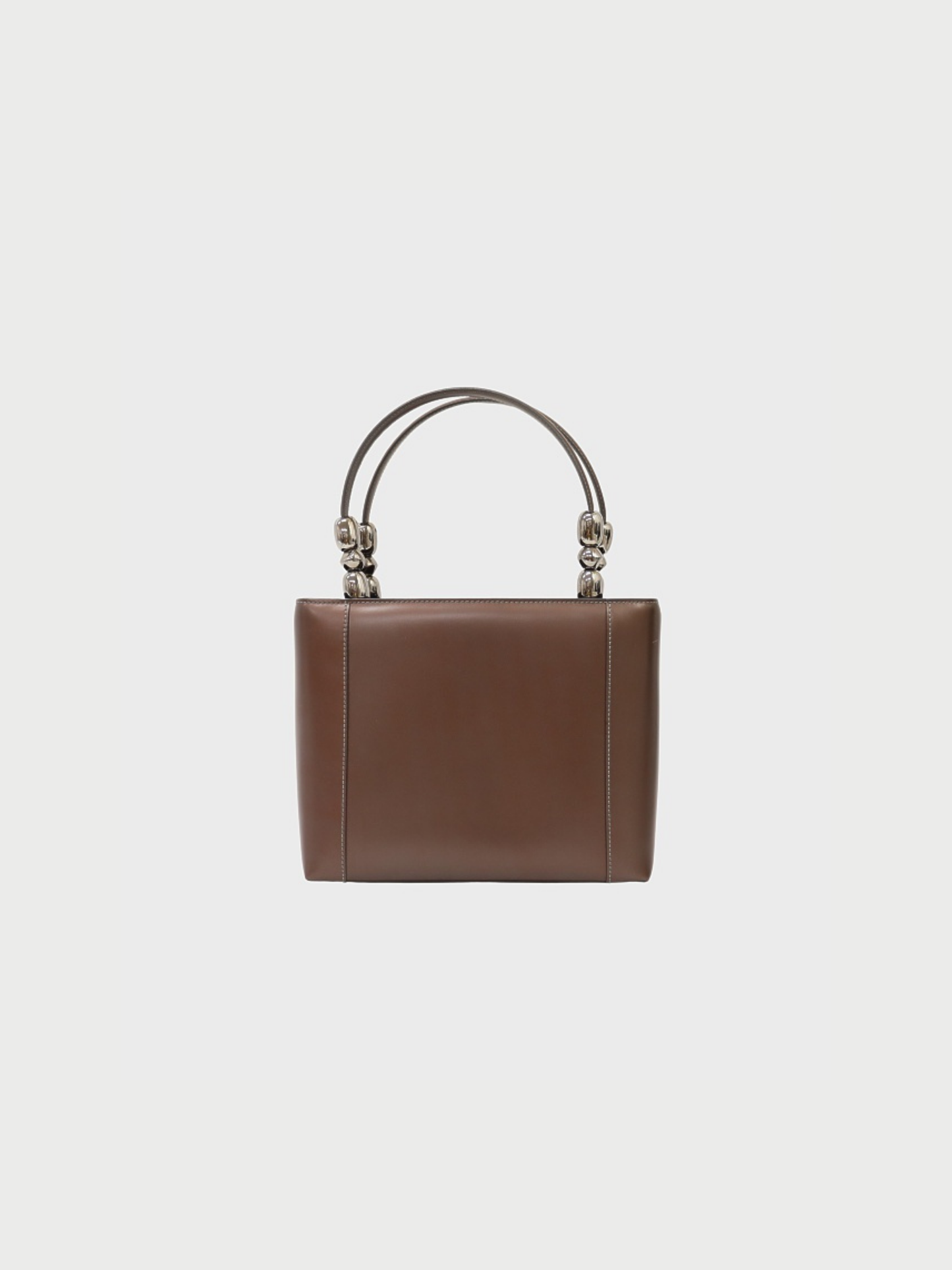 Christian Dior 2000s Brown Leather Malice Pearl 2Way Bag