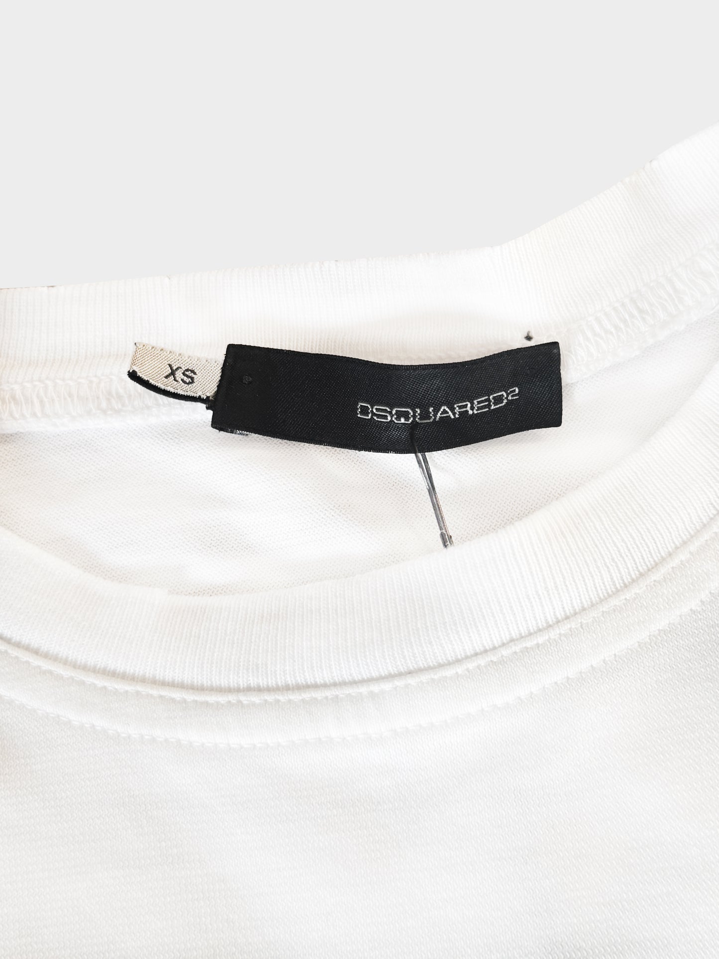 Dsquared2 2010s White Cotton Sail T-Shirt