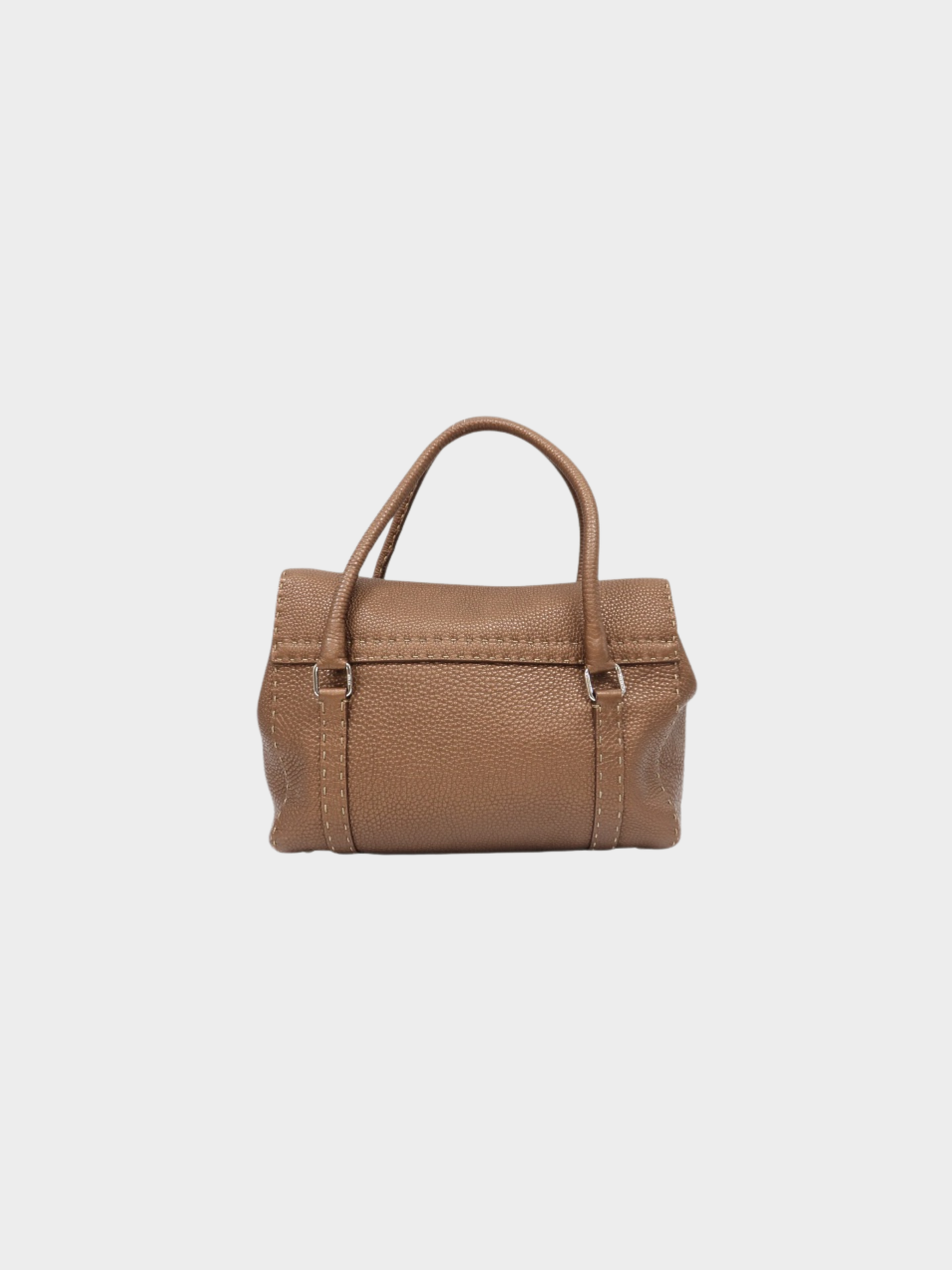 Fendi 2000s Brown Leather Selleria Handbag