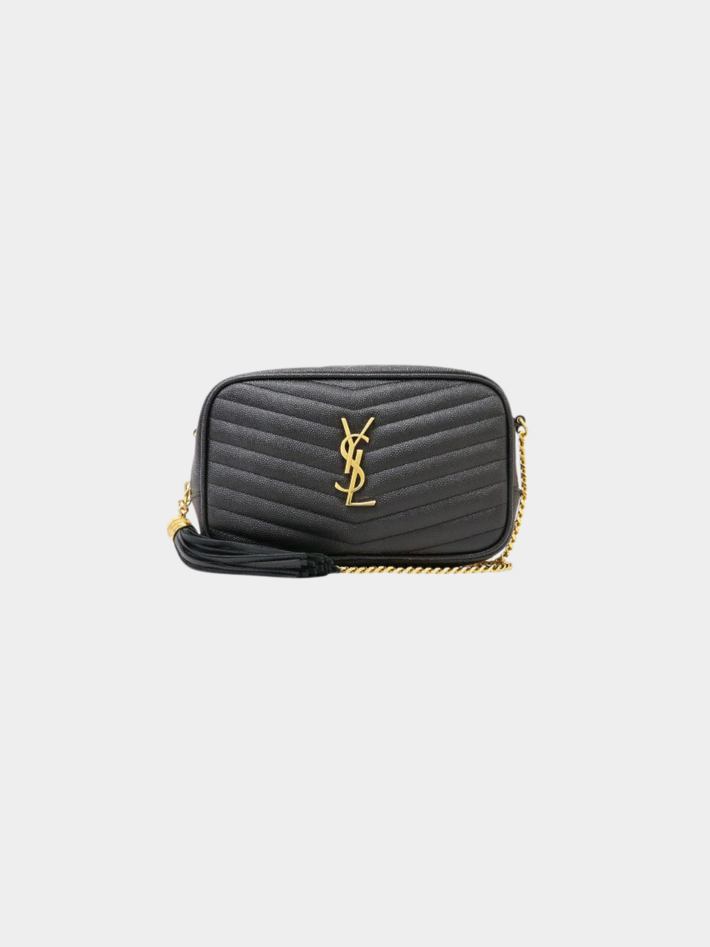 Yves Saint Laurent 2000s Black Leather Lou Mini Bag