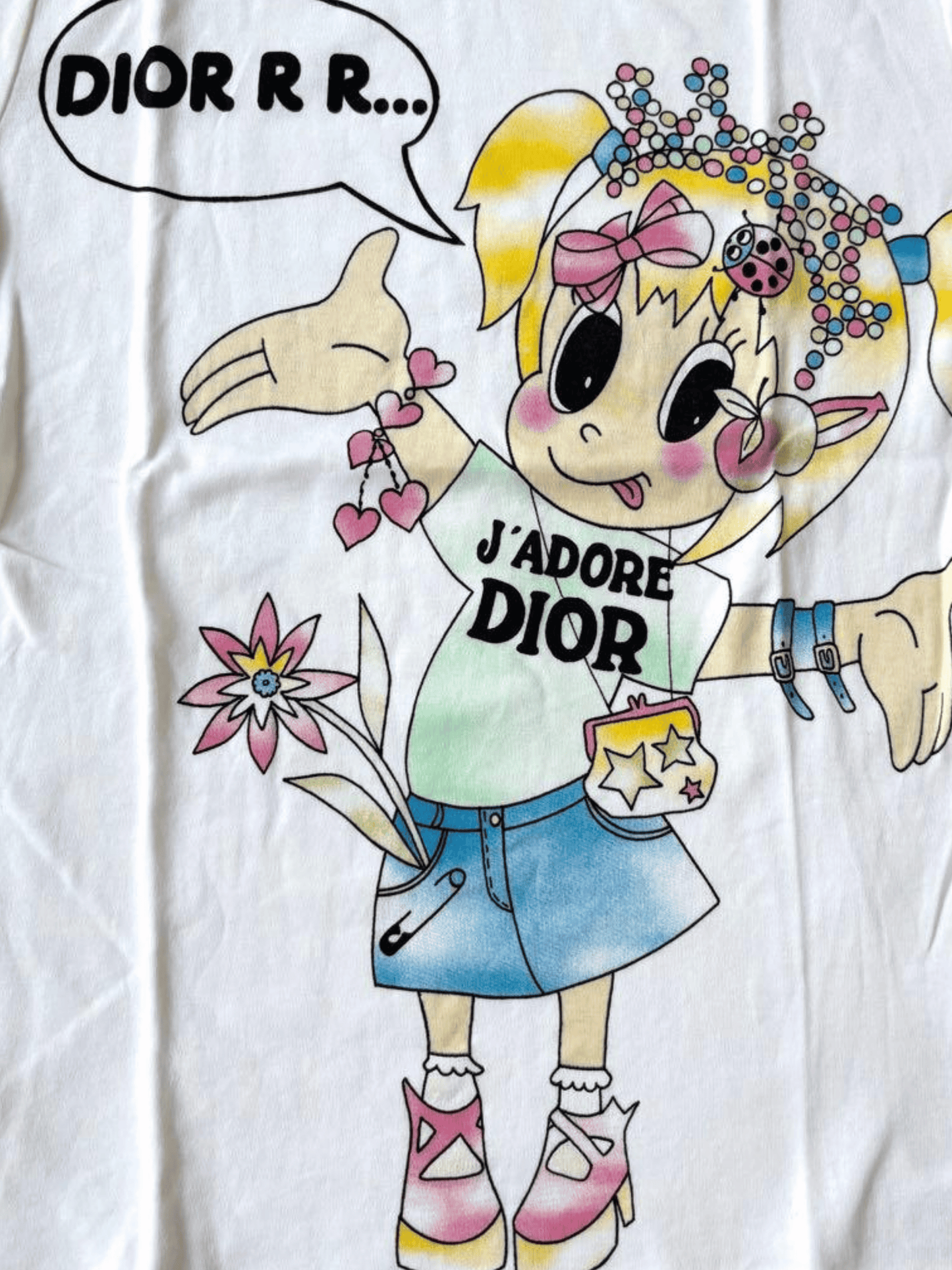 Christian Dior 2005 J' Adore Dior Cartoon Graphic Shirt