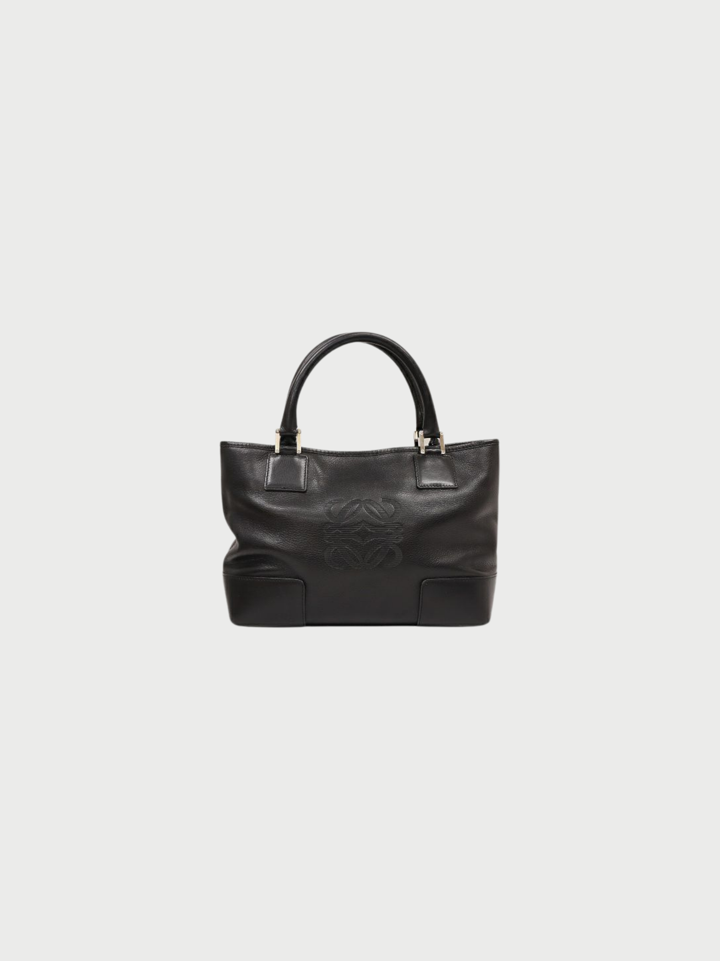 Loewe 2000s Black Leather Fusta Bag