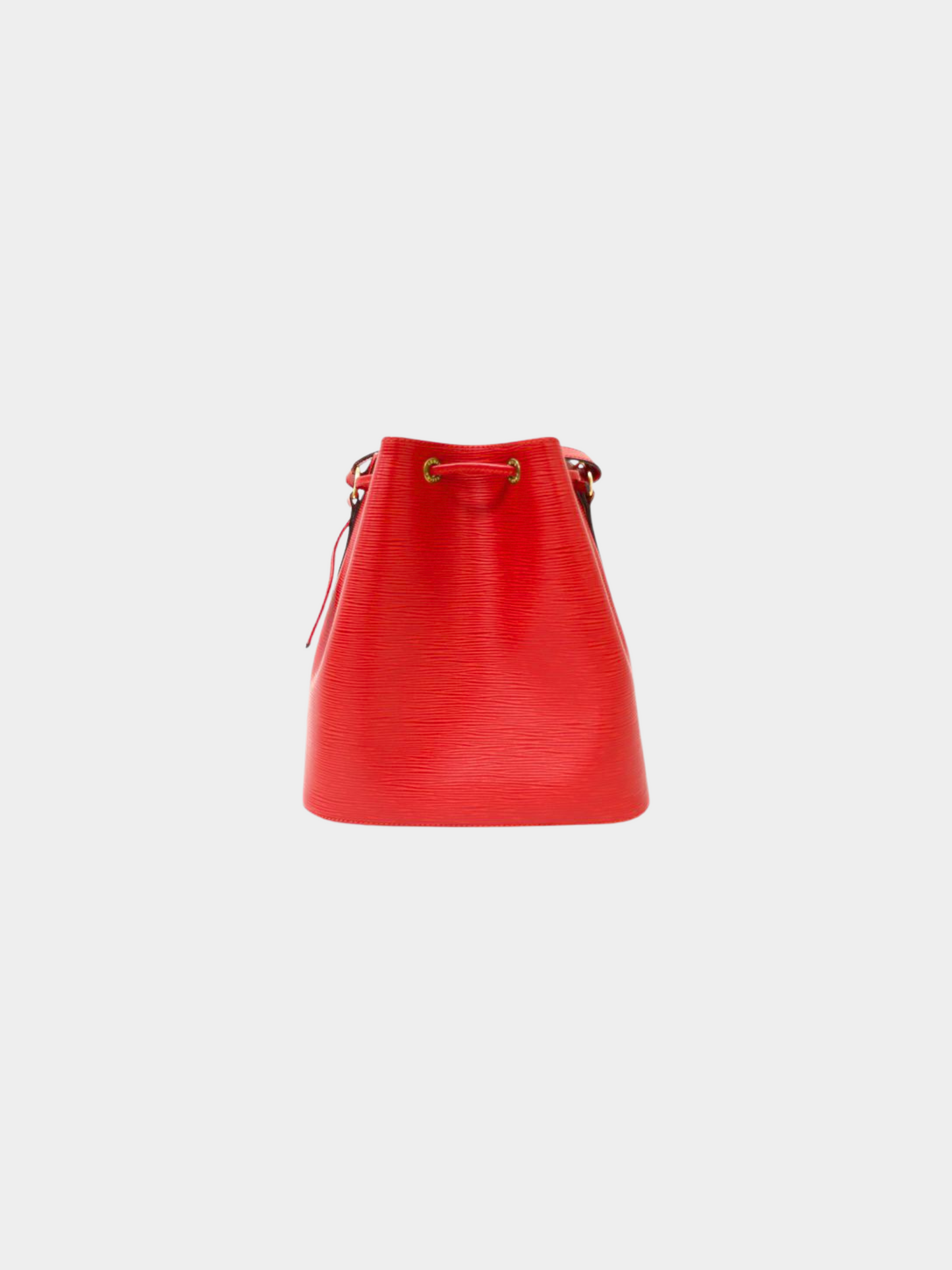 Louis Vuitton 1990s Castilian Red Epi Leather Petit Noé Bucket Bag
