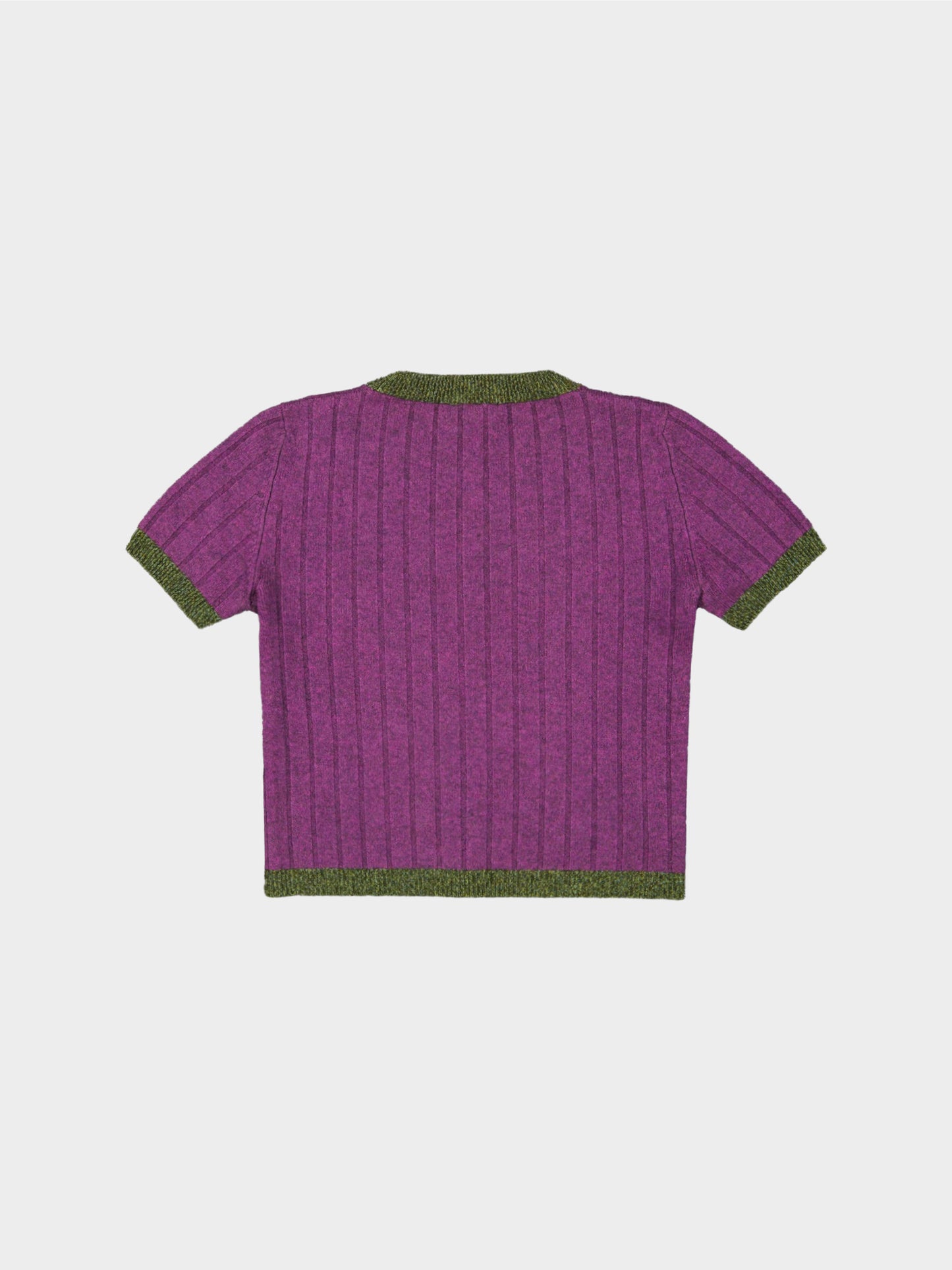 Chanel by Karl Lagerfeld FW 1997 Two-tone Cashmere Cropped Top