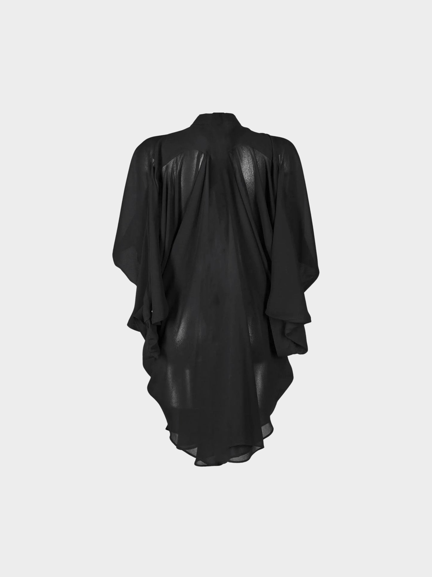 Junya Watanabe x Comme des Garçons SS 2011 Black Rayon Button-down Tunic Dress