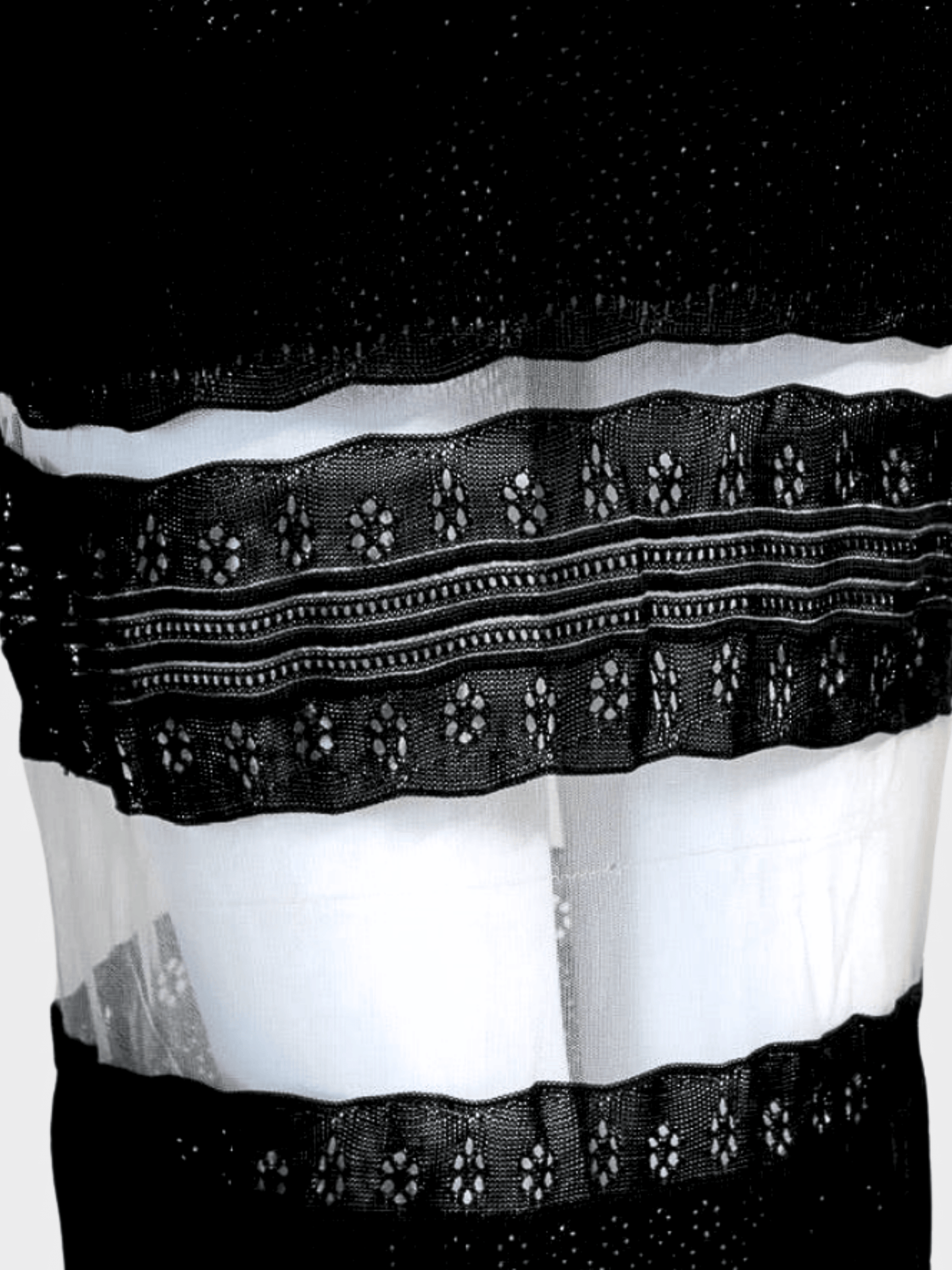 John Galliano SS 1998 Black Crochet Knit Midi Dress