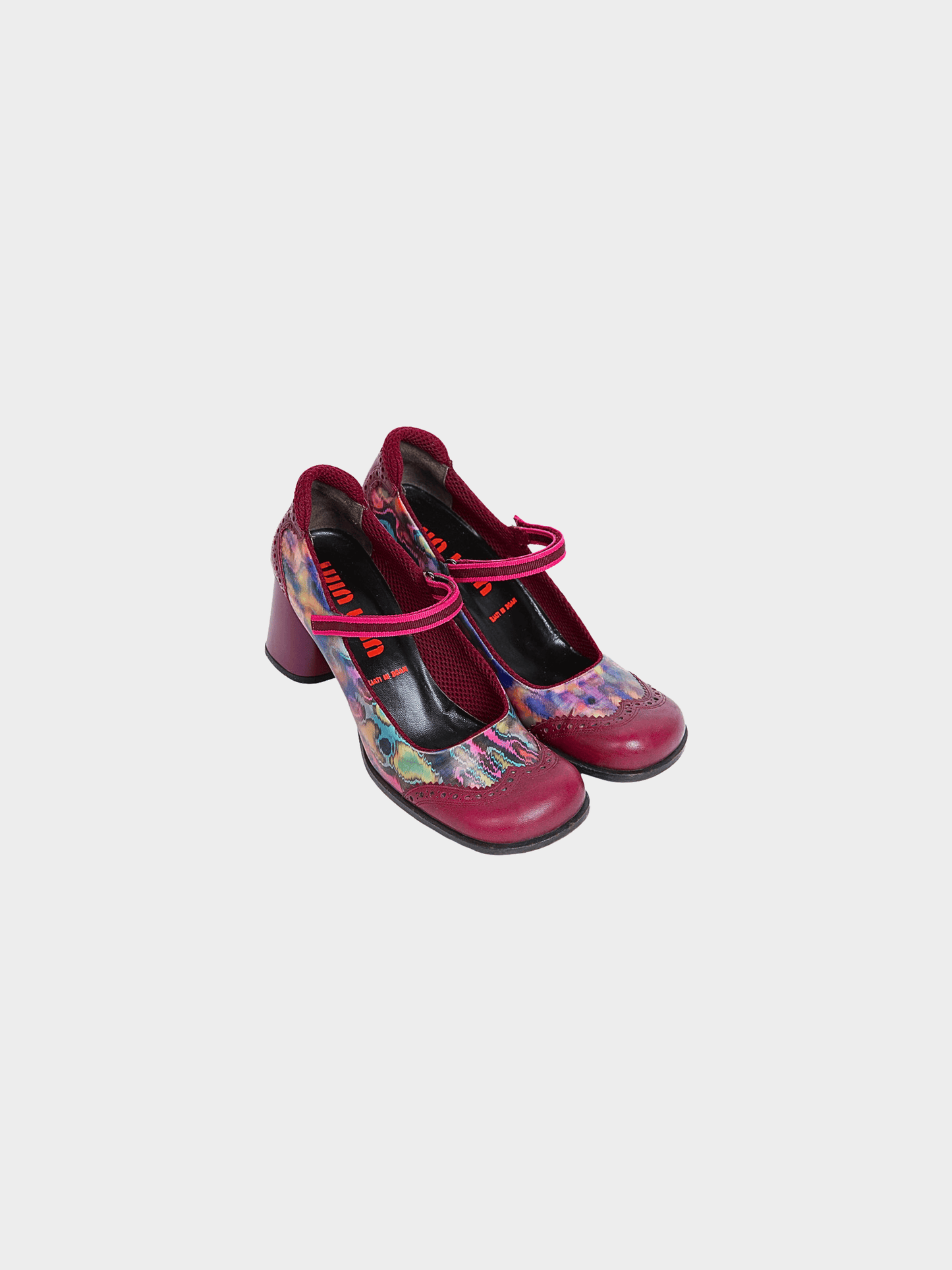 Miu Miu FW 1999 Multicoloured Leather Hologram Heels