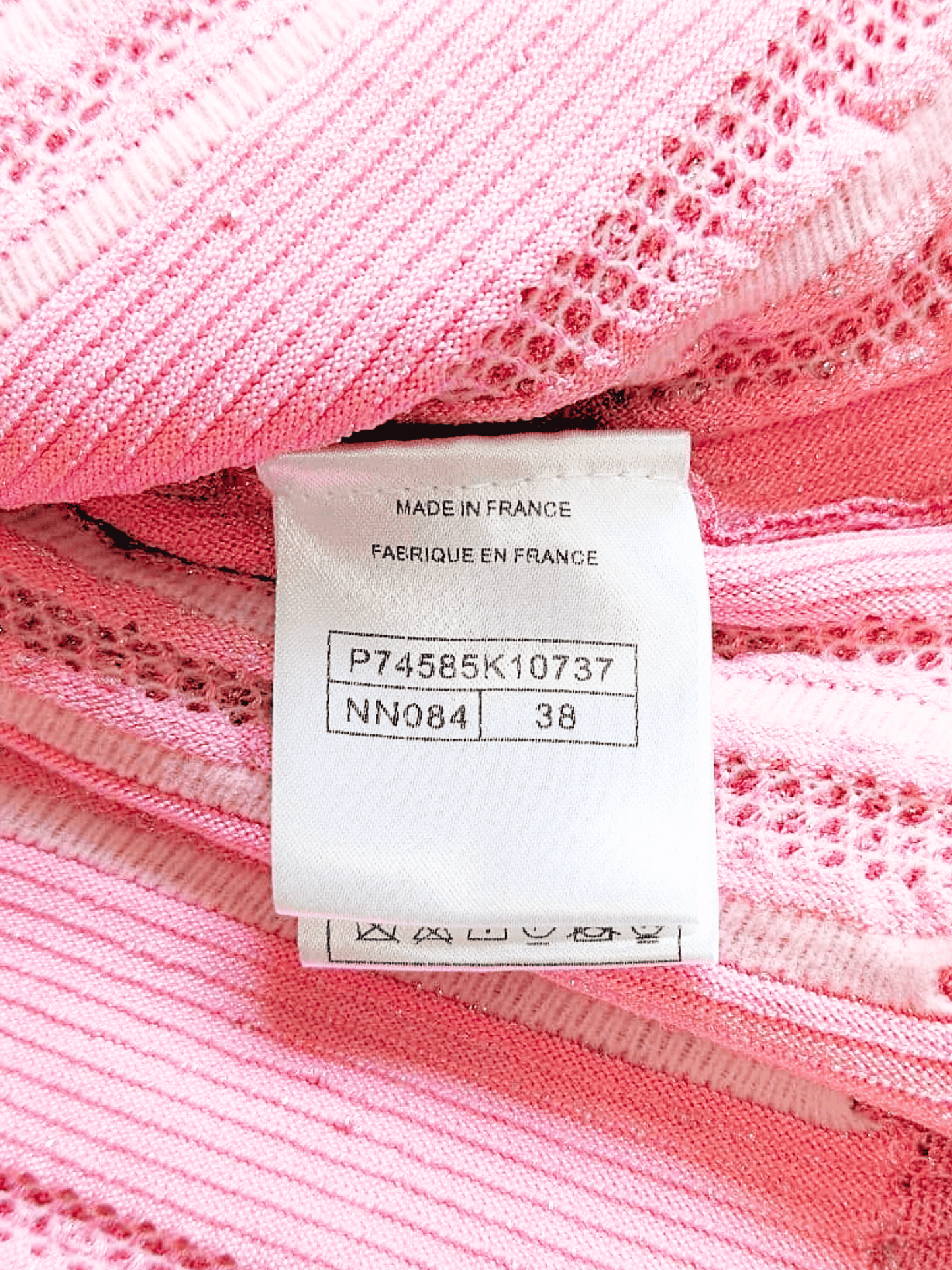 Chanel 2023 Pink Knitted Cardigan Top
