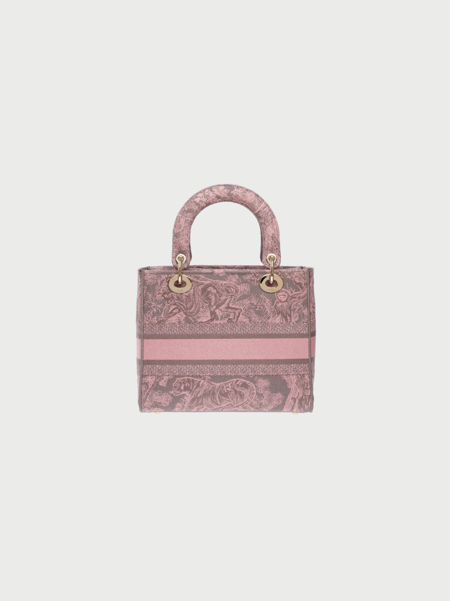 Christian Dior 2020 Pink Canvas Lady Dior D-Lite Bag