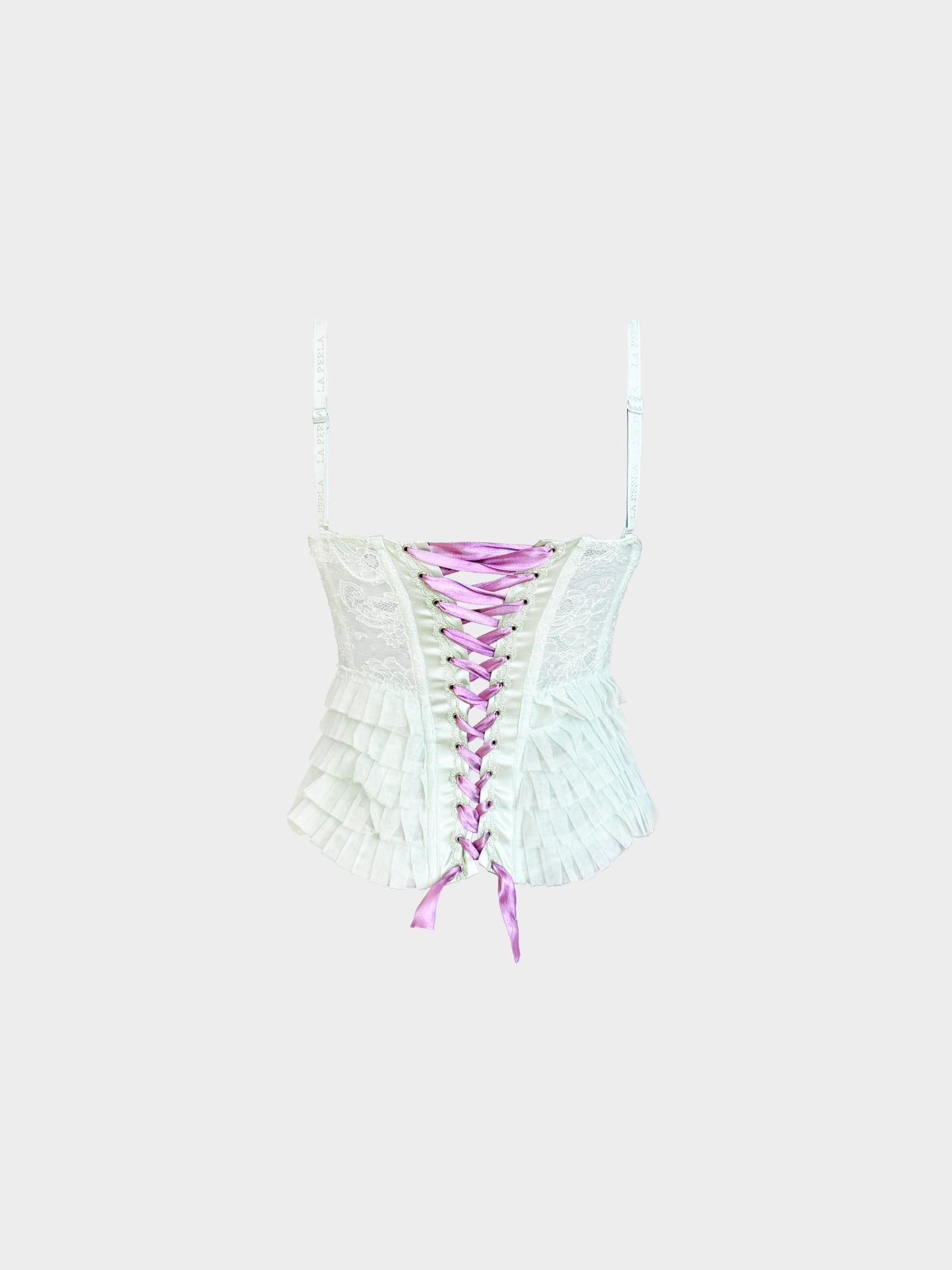 La Perla 2013 Mint Green Floral Lace Corset