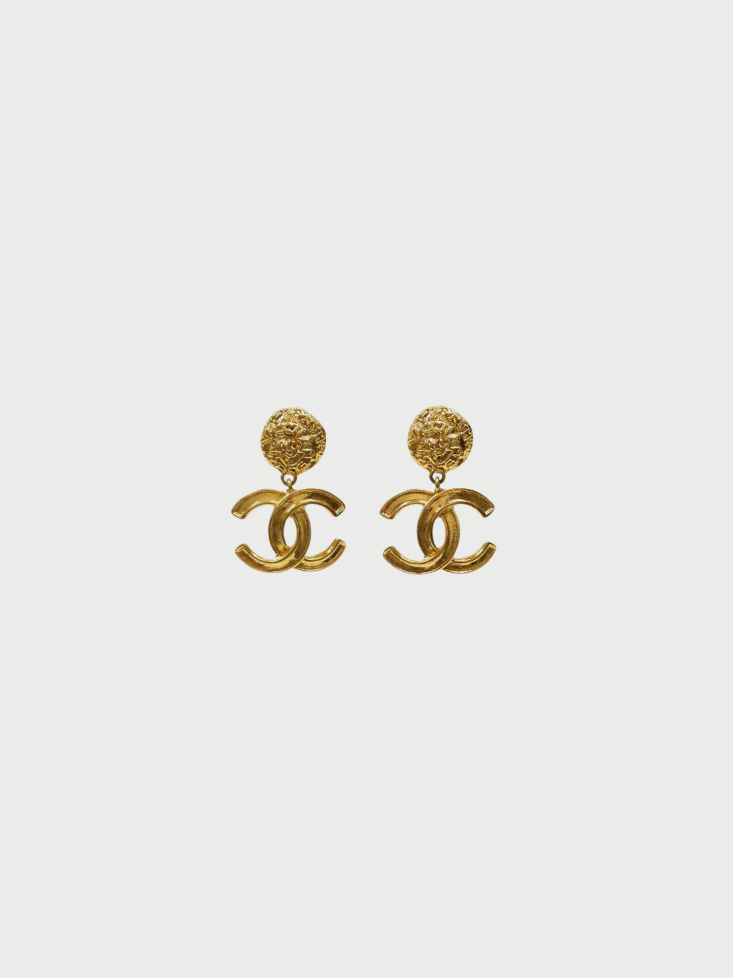 Chanel 2000s Gold COCO Earrings