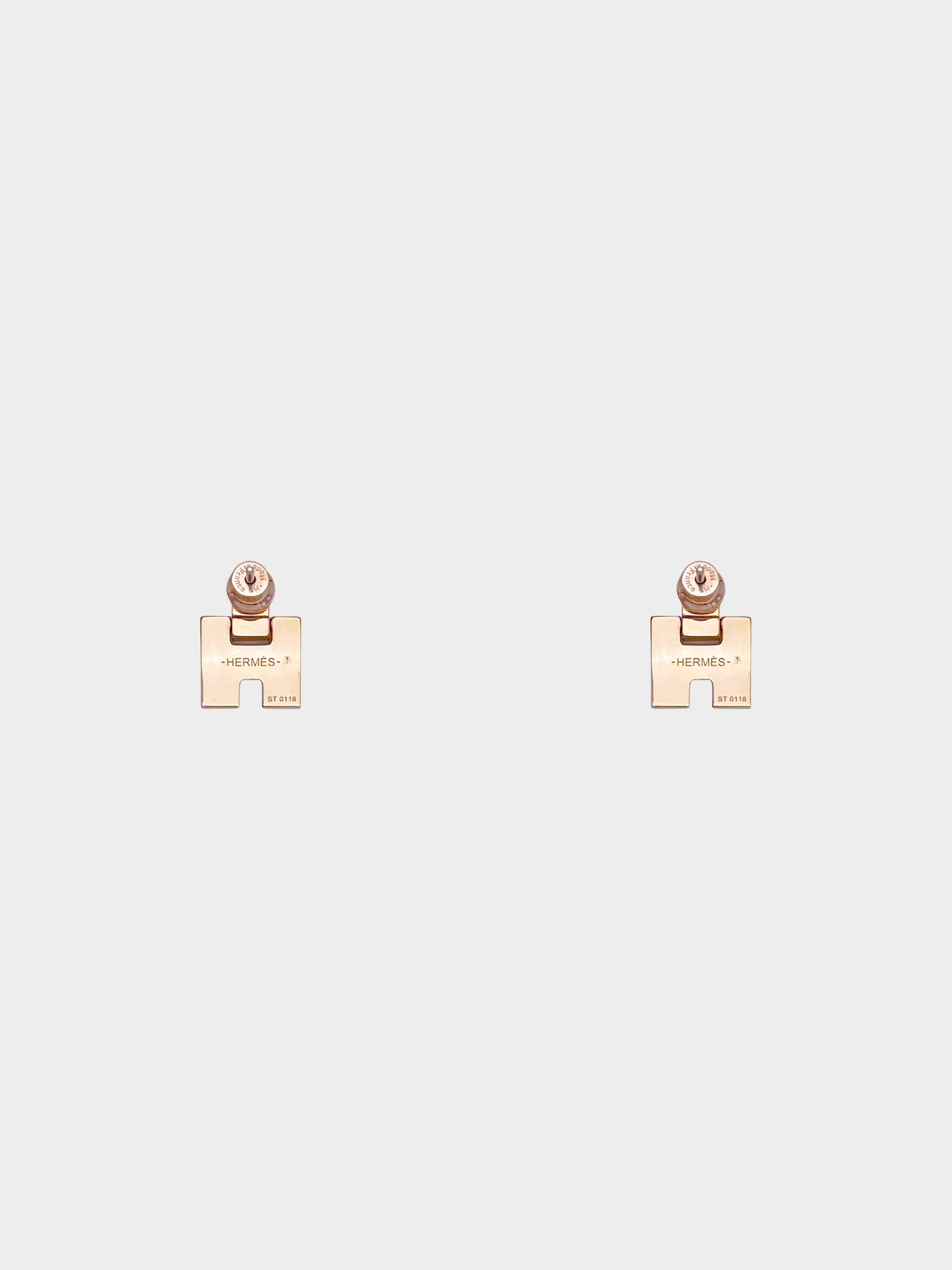 Hermès 2018 Rose Gold Irene Earrings