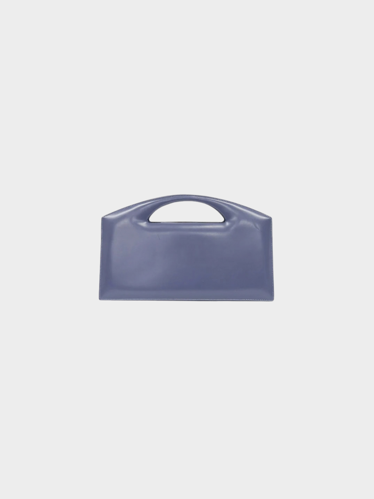 Loewe 2000s Blue-Gray Anagram Leather Handbag