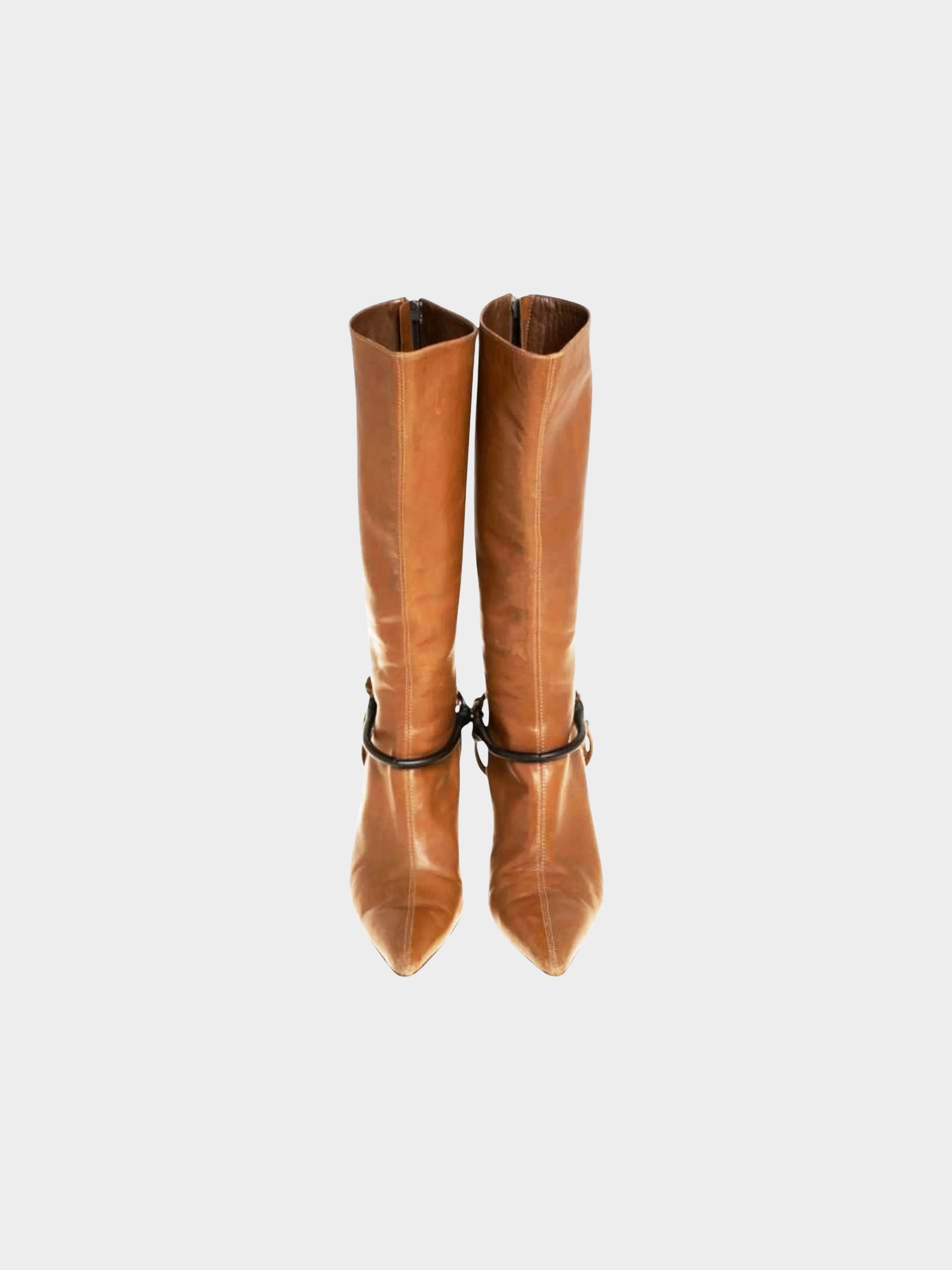 Gucci by Tom Ford FW 1999 Brown Leather Horsebit Boots