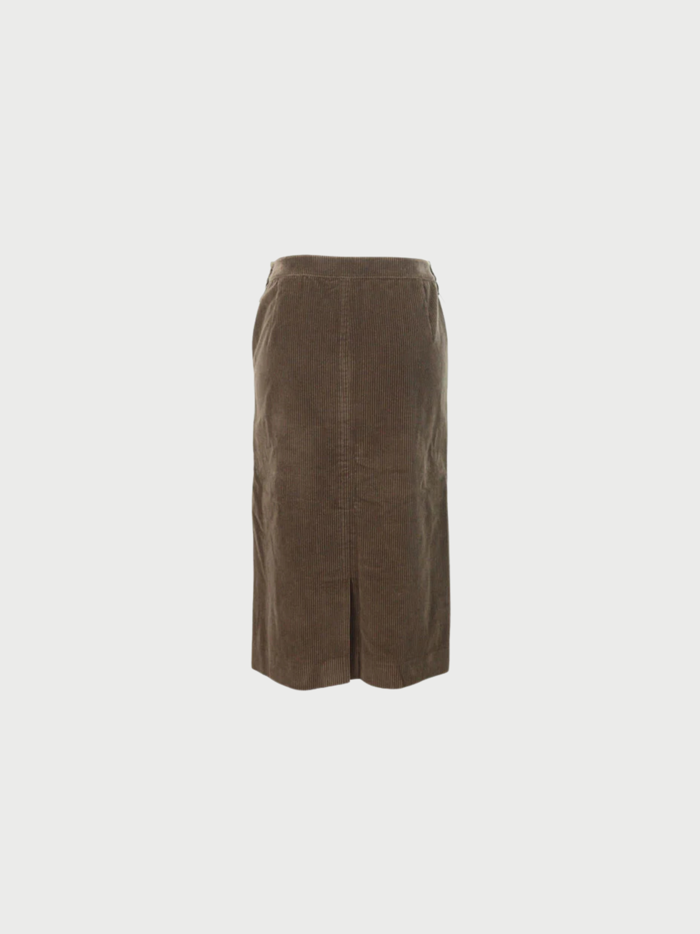 Hermès by Martin Margiela 2000s Brown Cotton Cashmere Skirt