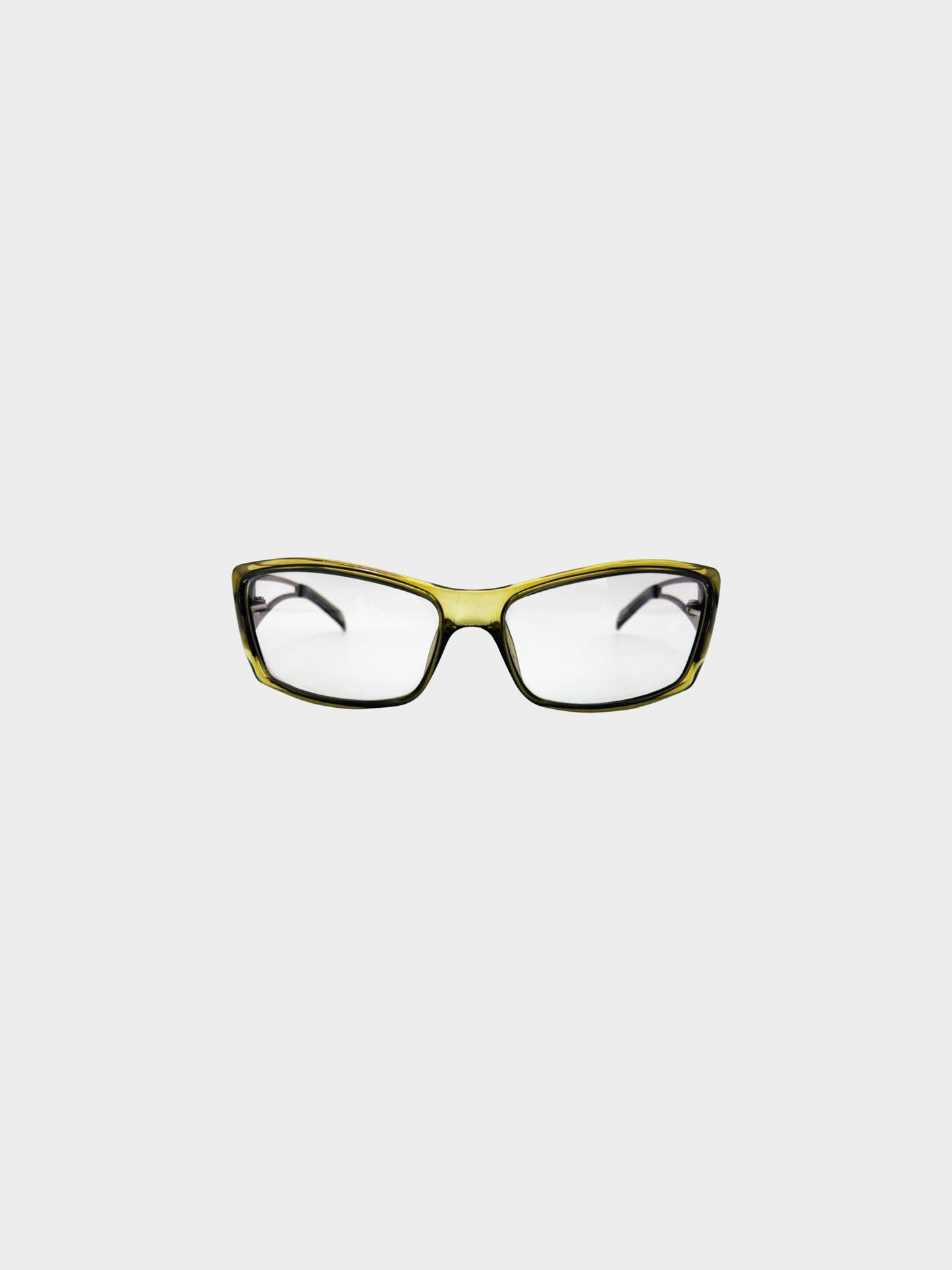 Gucci 2000s Khaki Green Cutout GG 1486/S Y2K Sunglasses