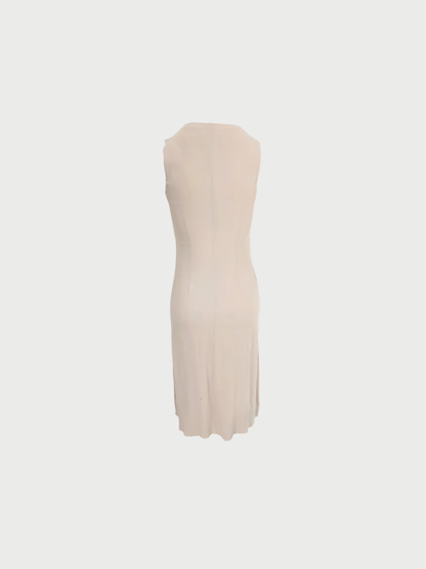 Maison Martin Margiela 1990s Beige Sleeveless Long Dress