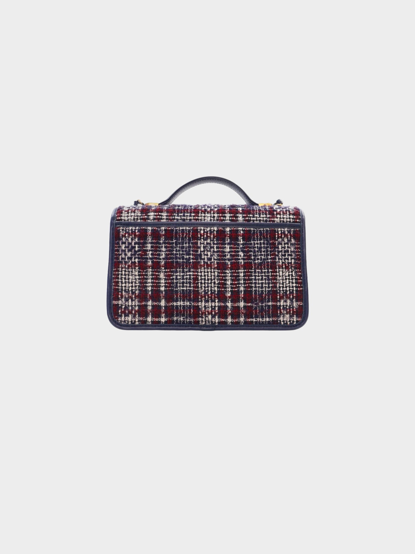 Chanel 2022 Multicolor Tweed School Memory Small Flap Bag