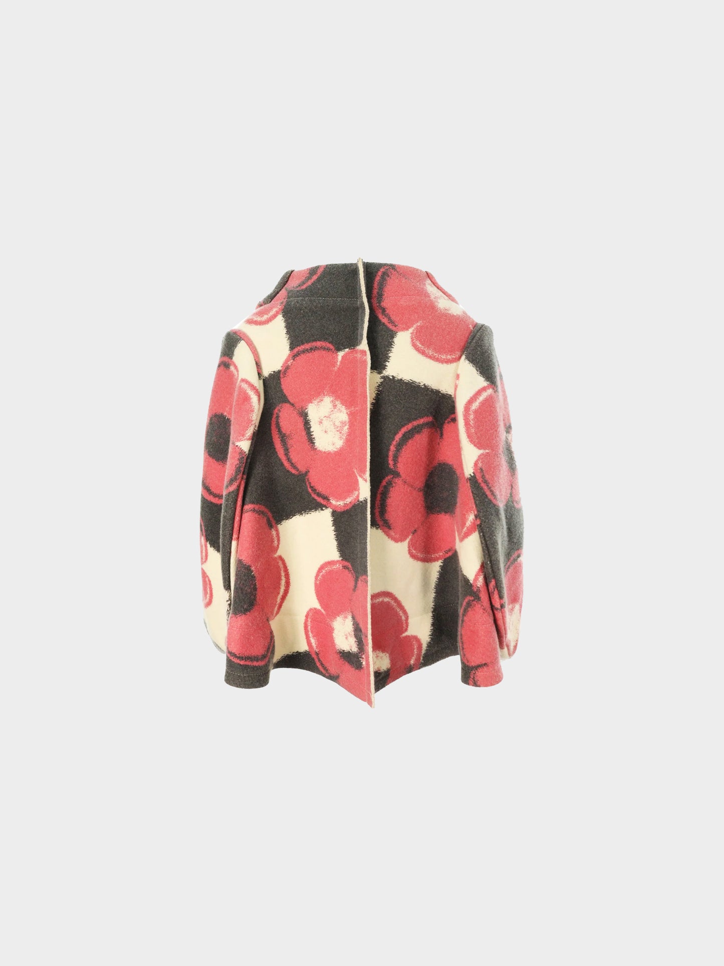Comme des Garçons FW 2012 Runway Grey and Pink Floral Jacket