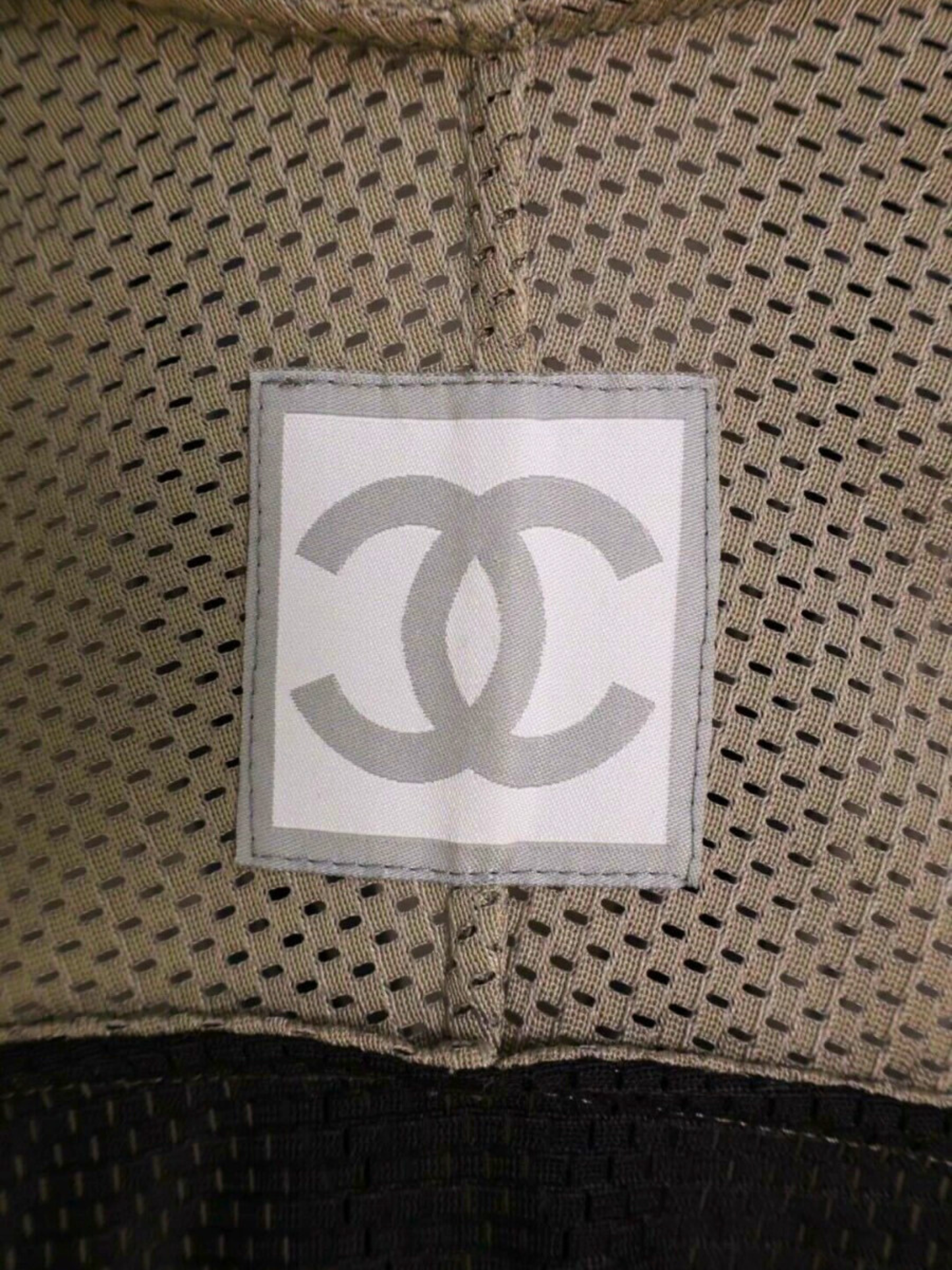 Chanel 2000s Monochrome Mesh Sport Top