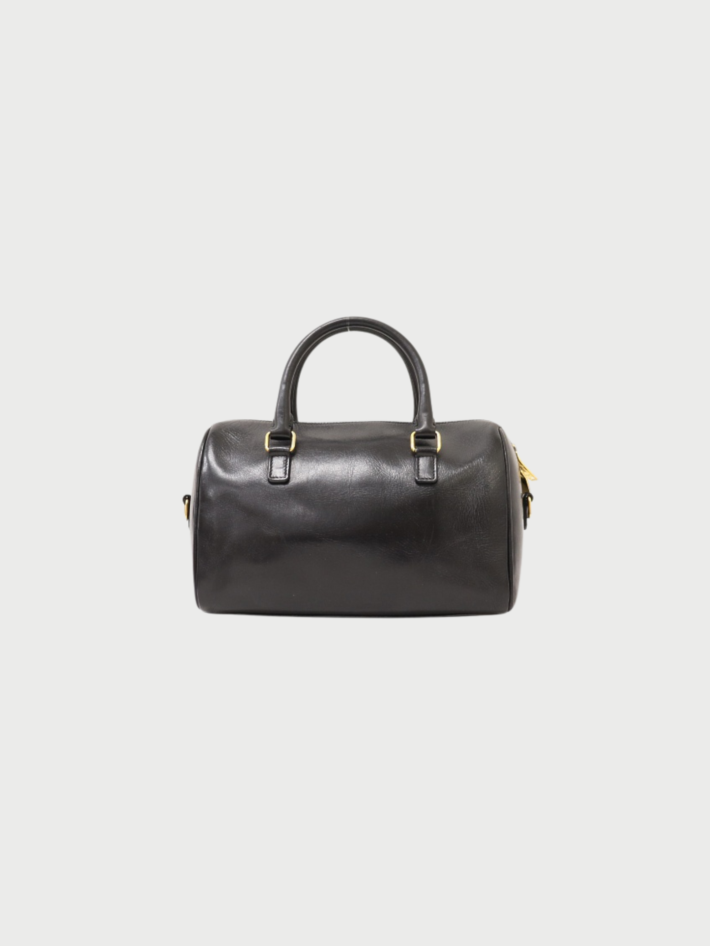 Yves Saint Laurent 2013 Black Leather Baby Duffle Bag